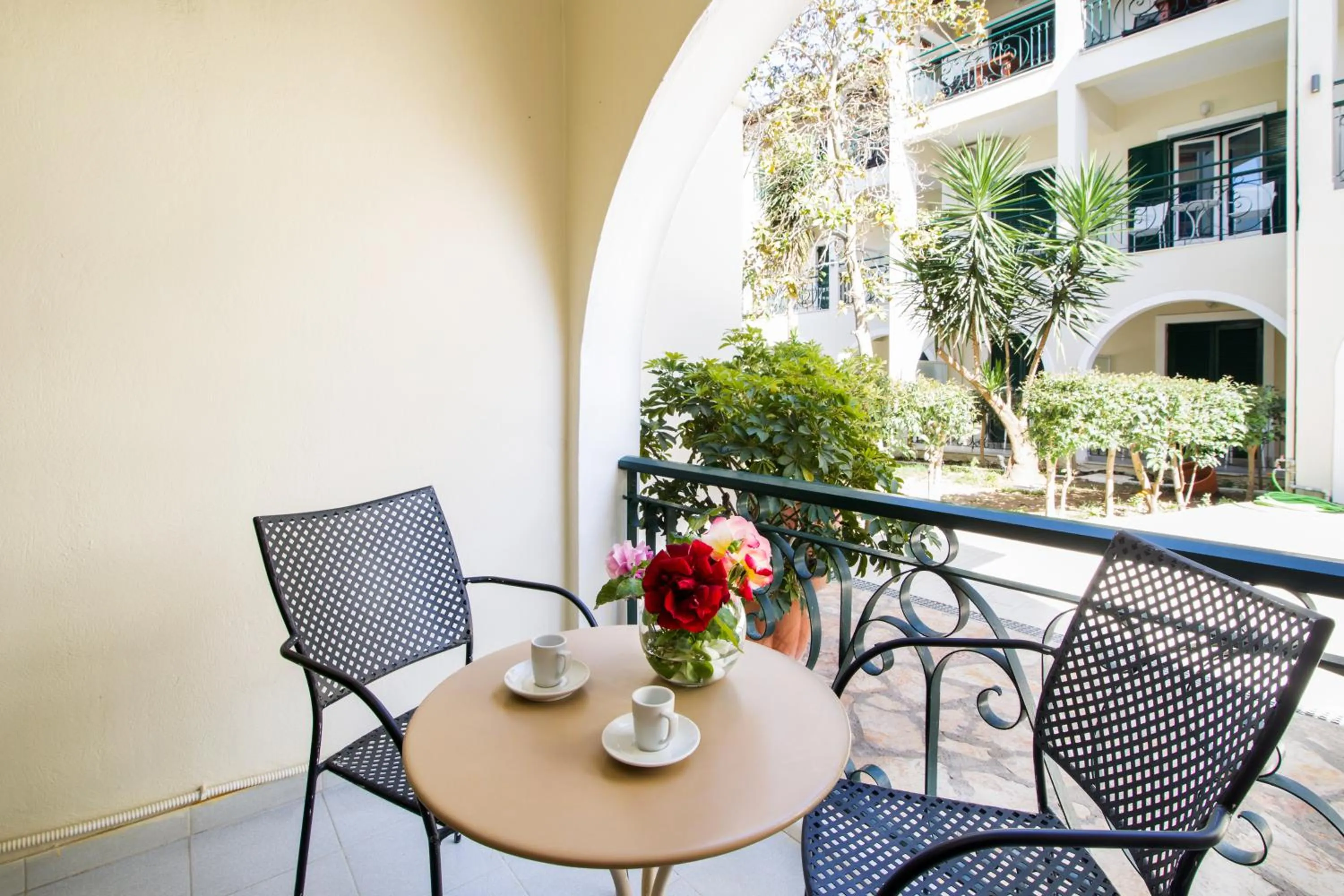 Balcony/Terrace in OPERA BLUE Hotel Gouvia Corfu