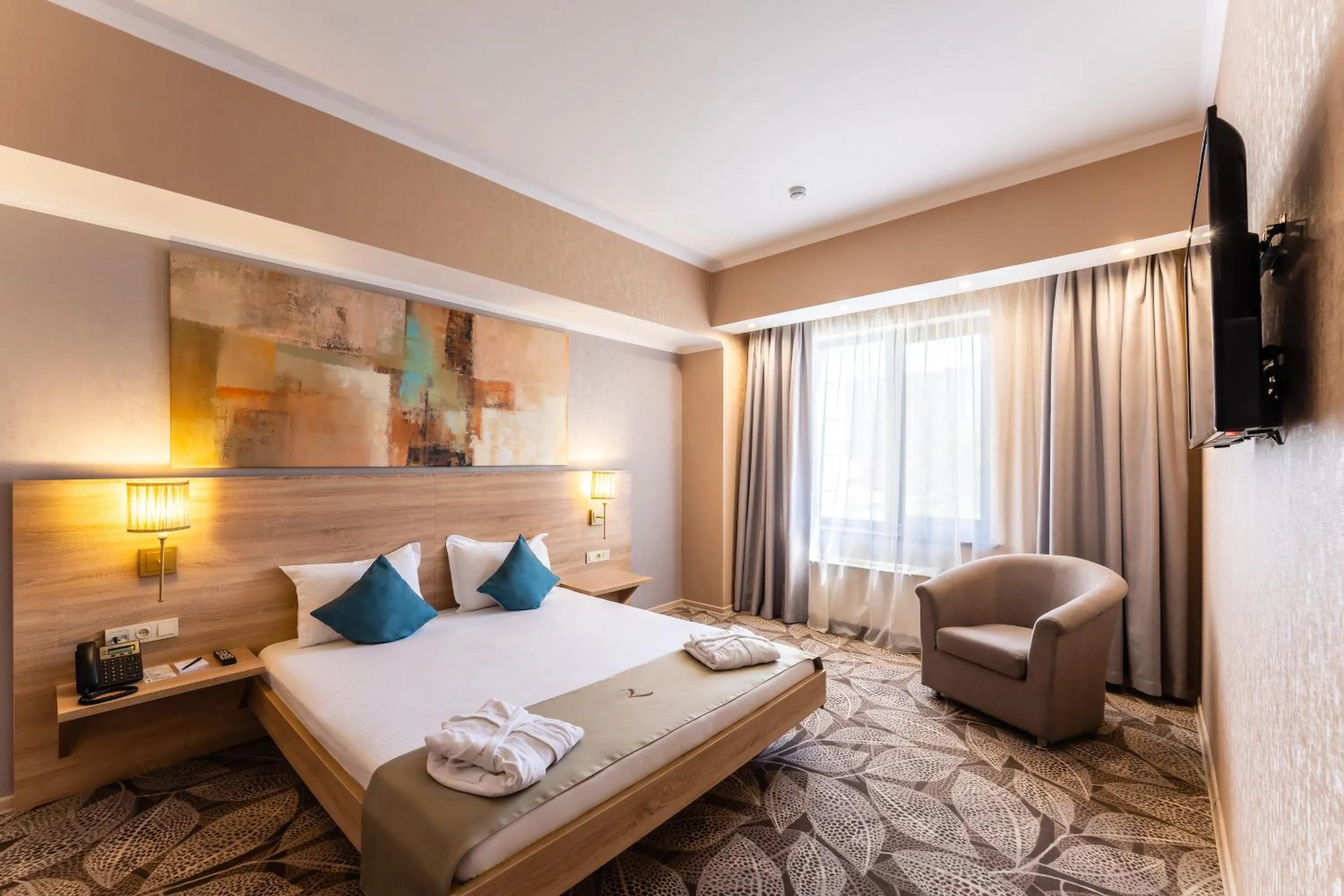 Bedroom, Bed in Renion Park Hotel