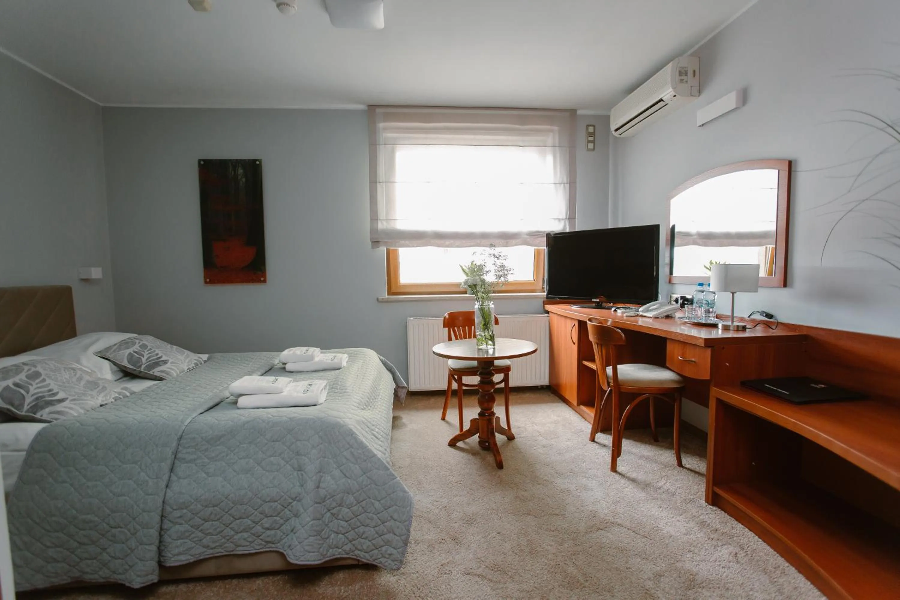 Bed in Hotel Kosmowski