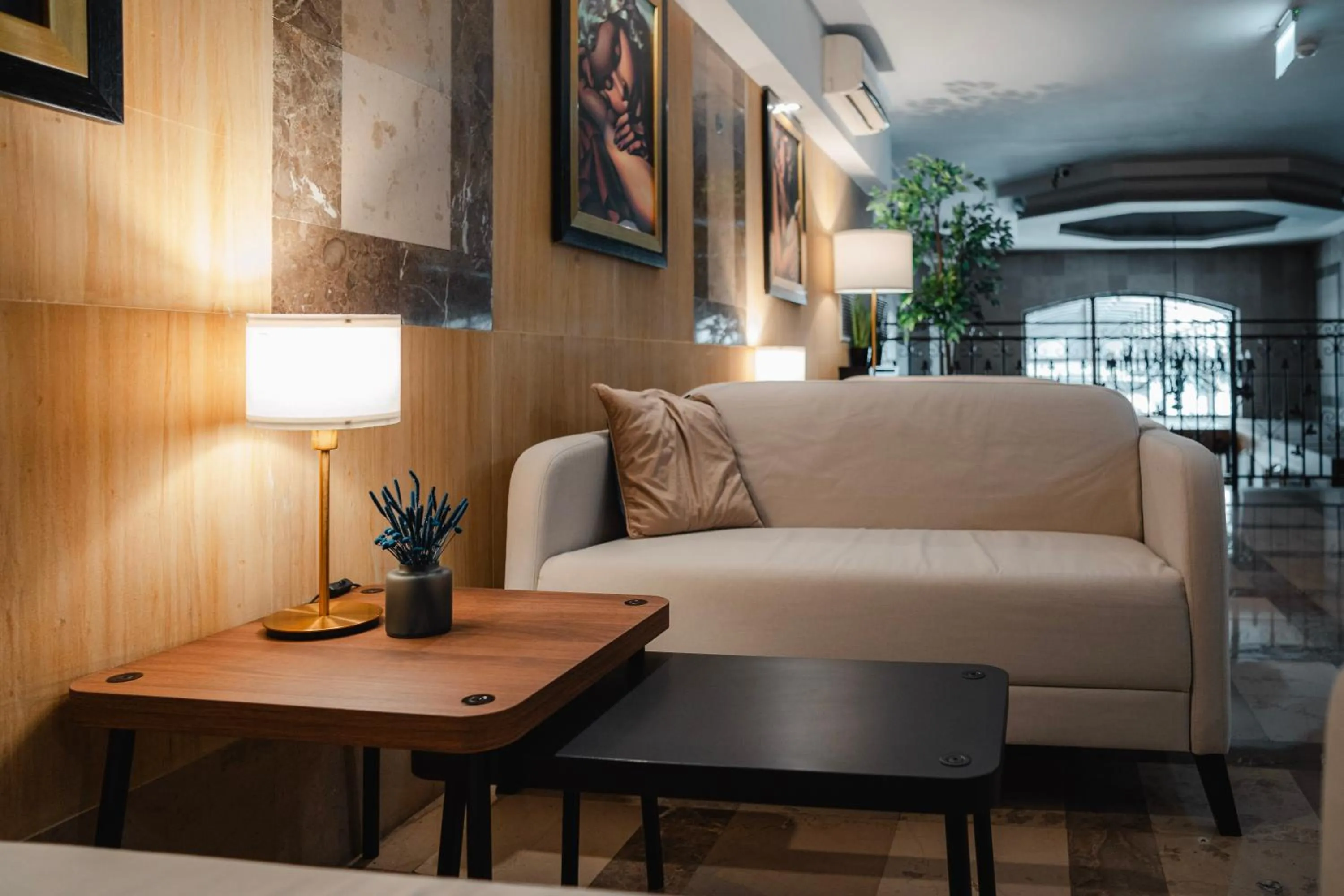 Seating area in Hotel Kosmowski