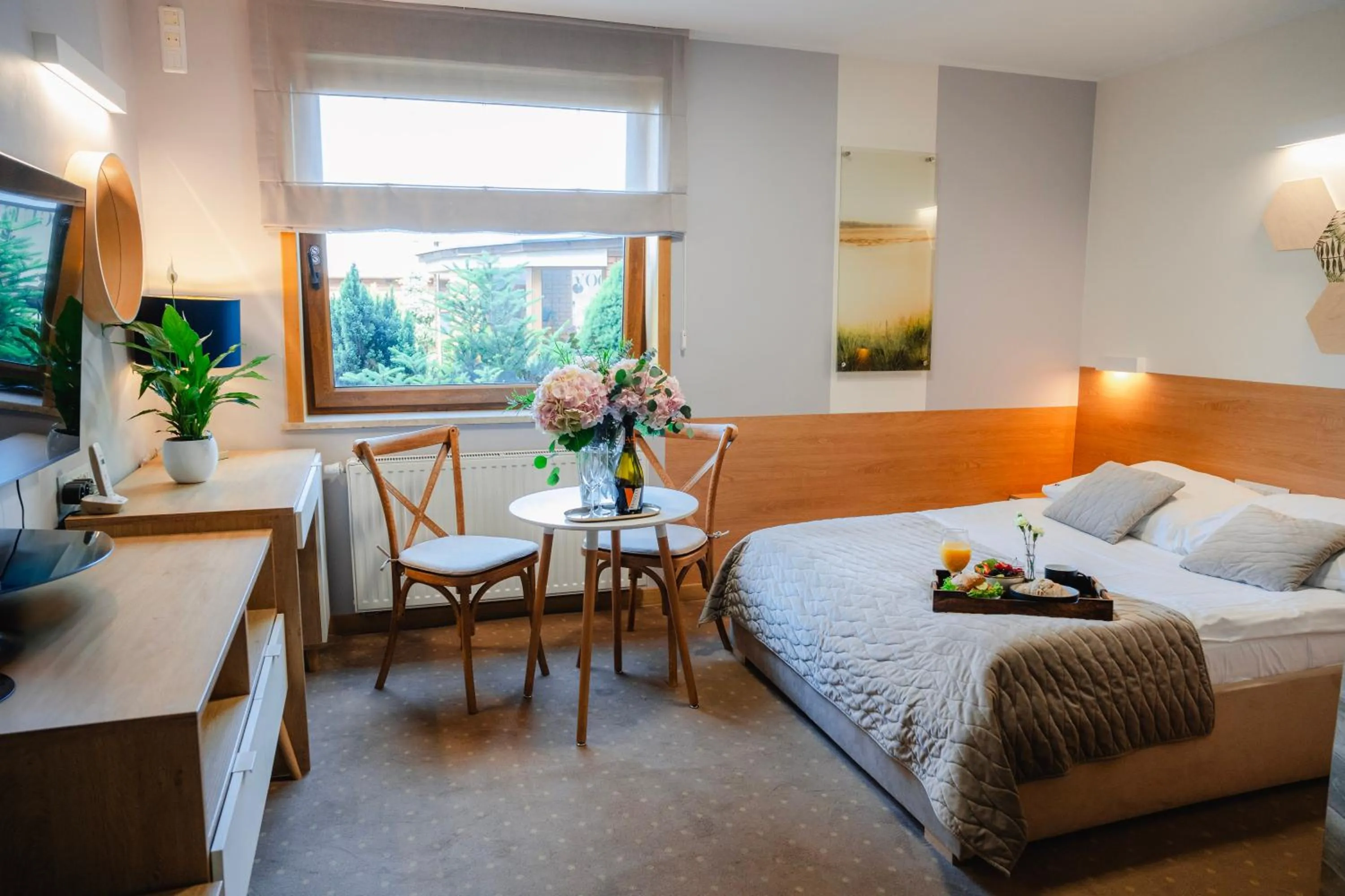 Bed in Hotel Kosmowski