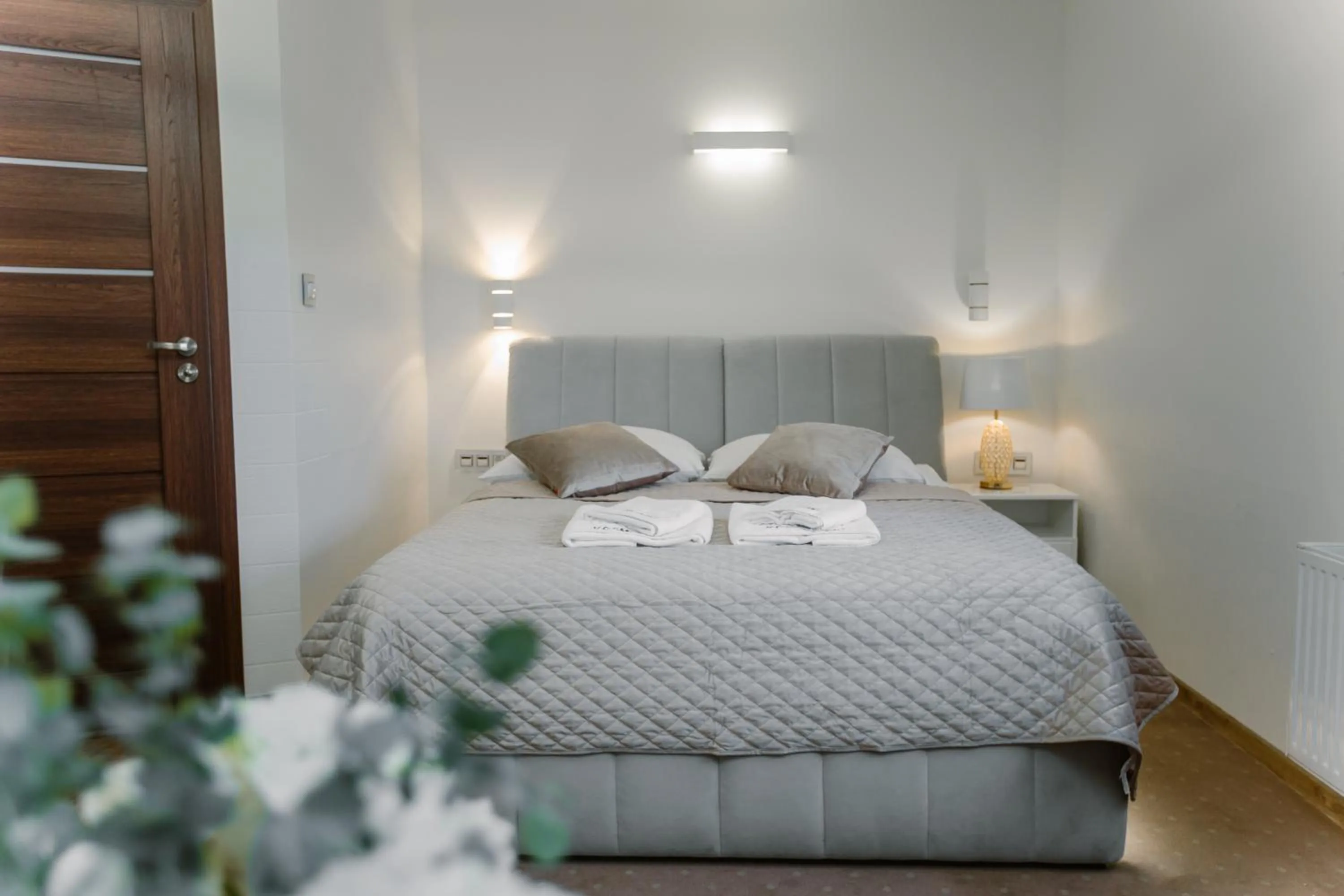 Bed in Hotel Kosmowski