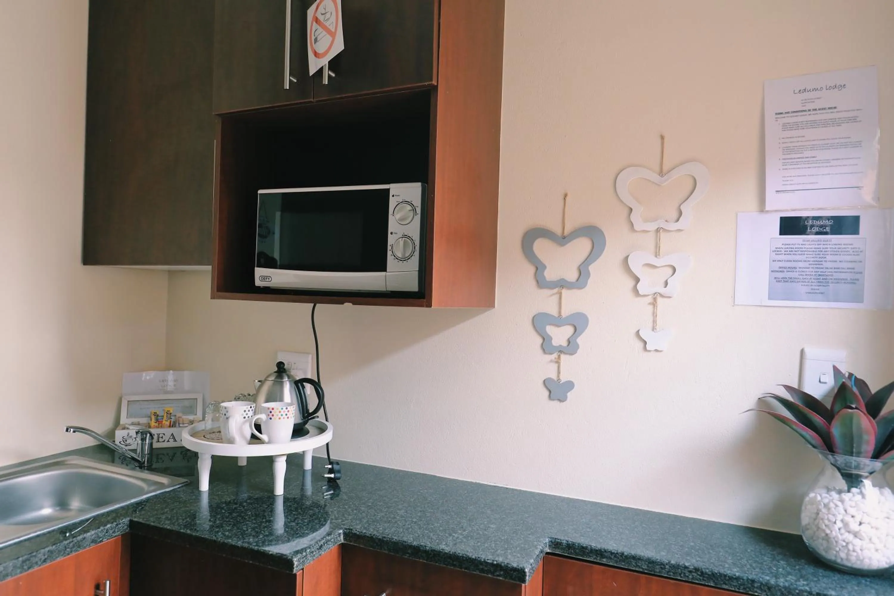 Kitchen or kitchenette in Ledumo Guest lodge