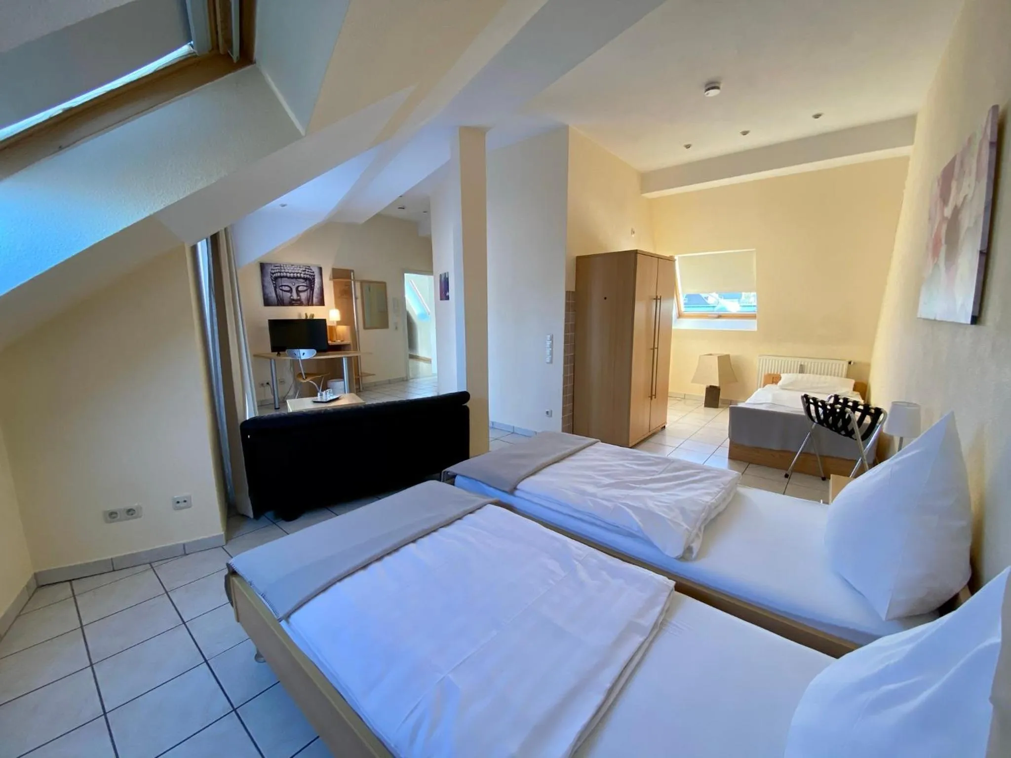 Bed in Hotel Hilgers