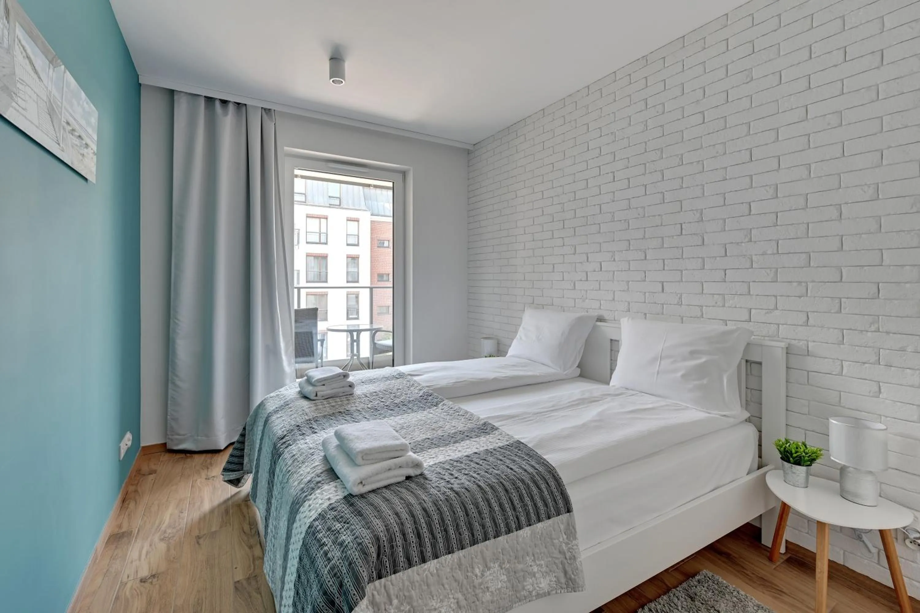 Bed in Angielska Grobla Apartinfo Apartments