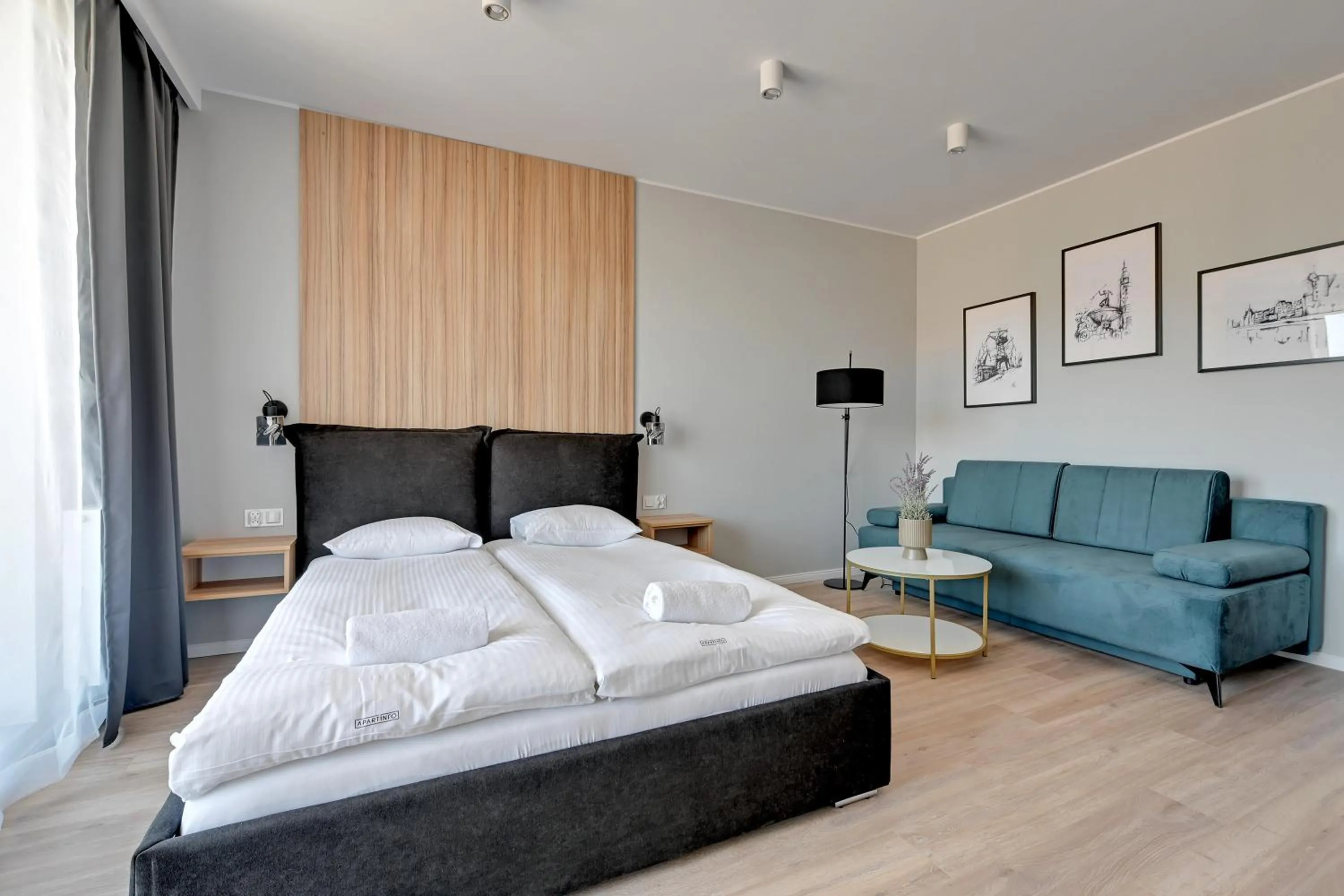 Bed in Angielska Grobla Apartinfo Apartments