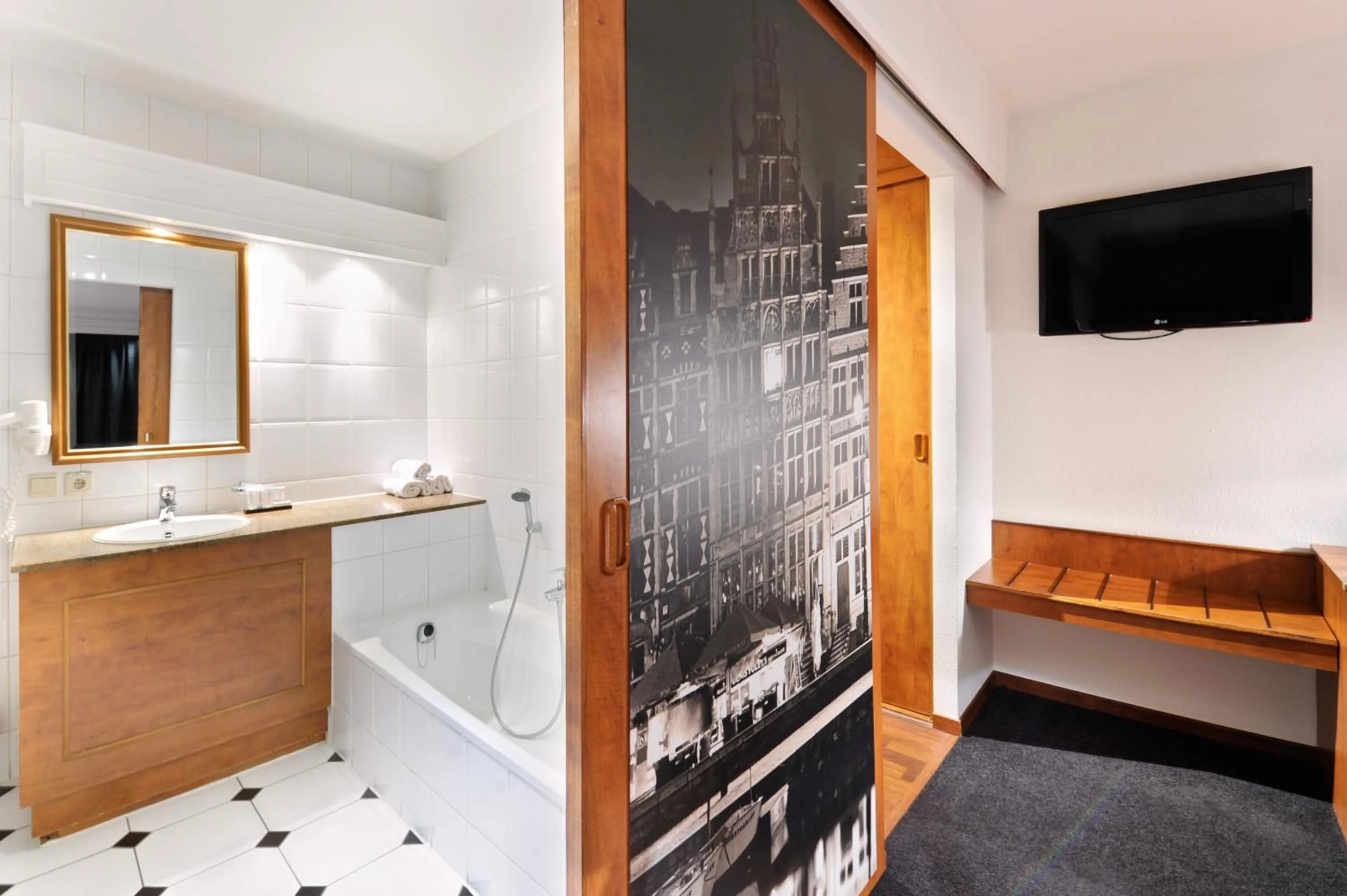 Bathroom in Van der Valk Hotel Nazareth-Gent