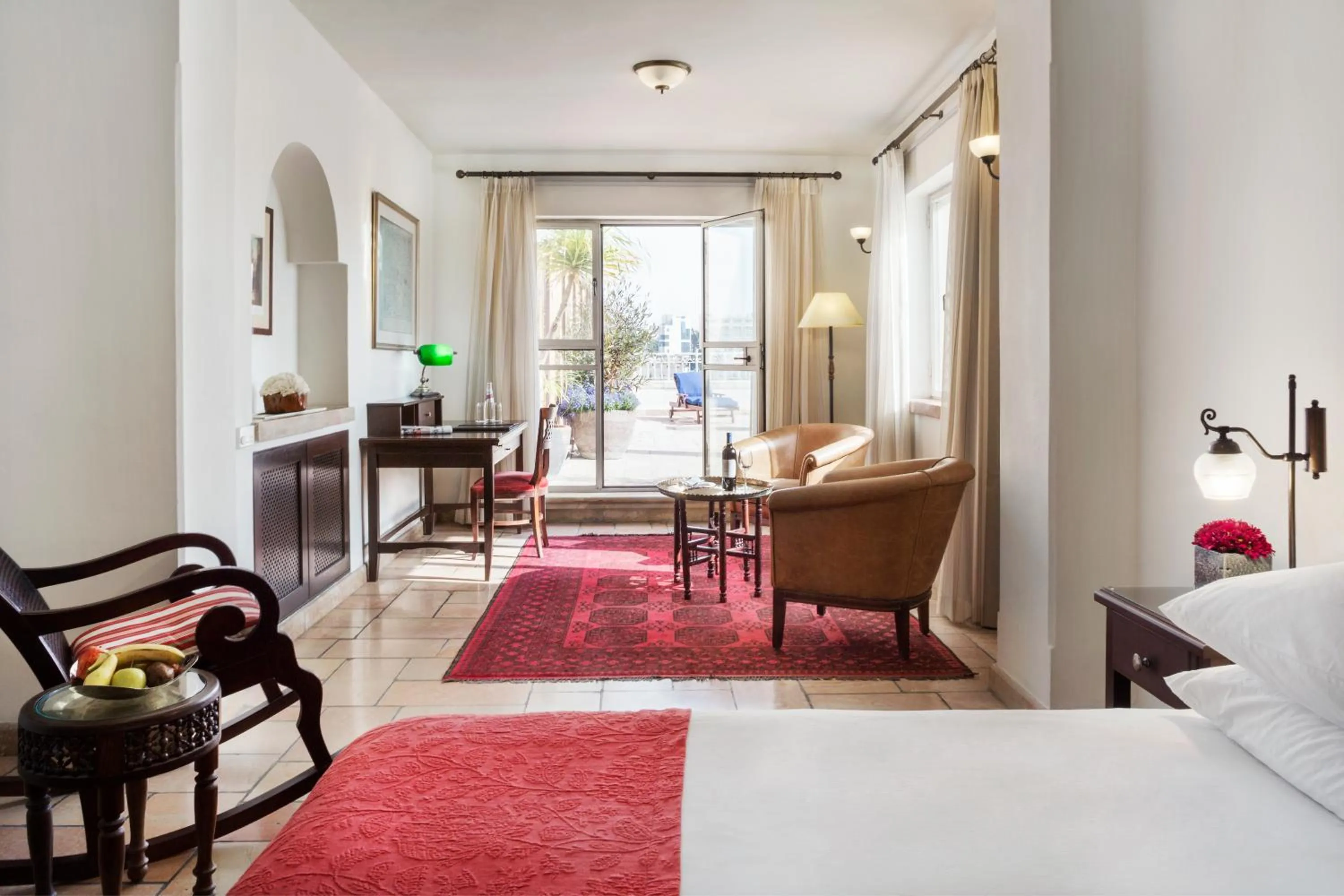 Living room, Bed in The American Colony Hotel - Small Luxury Hotels of the World