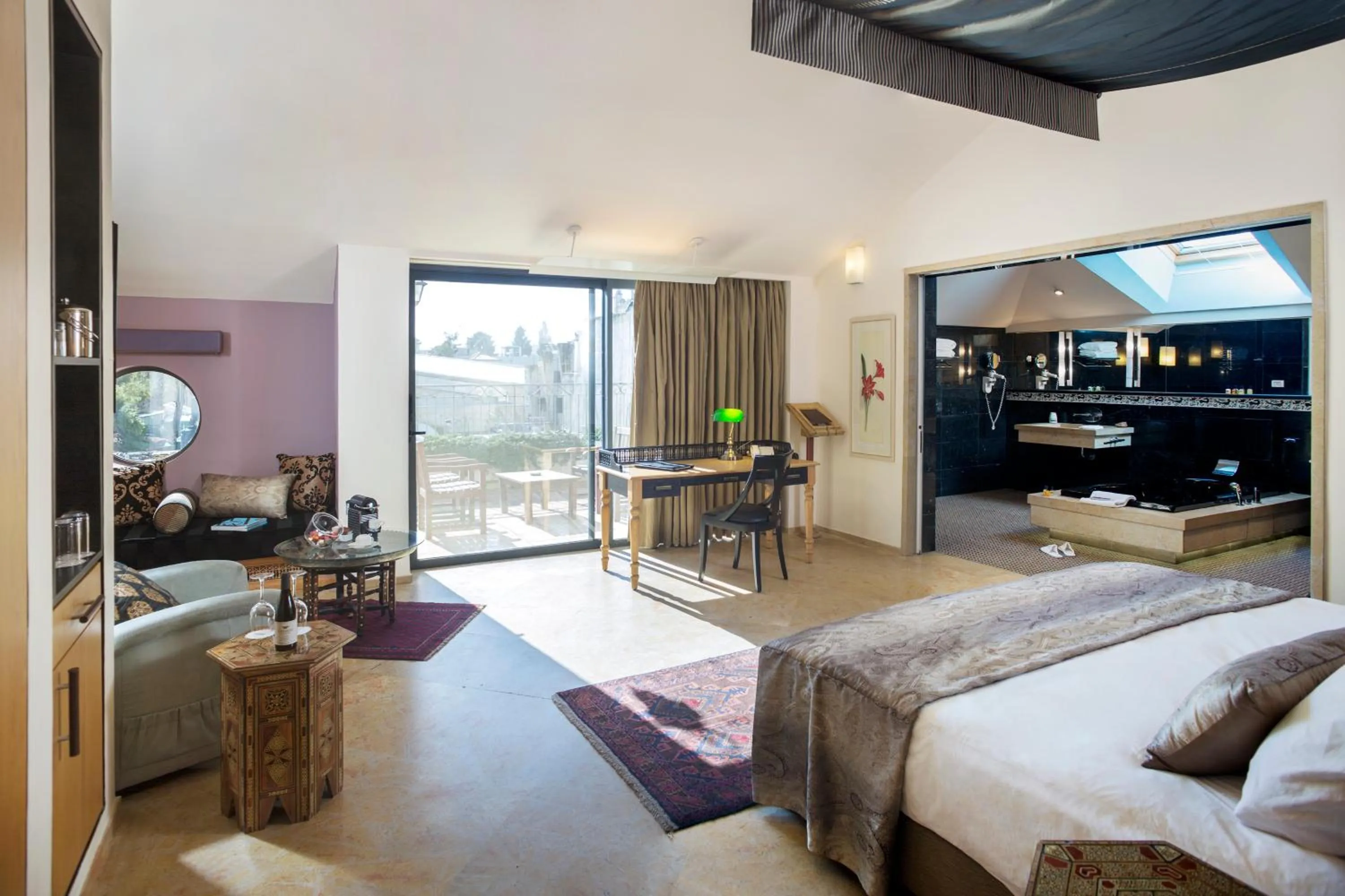 Living room, Bed in The American Colony Hotel - Small Luxury Hotels of the World