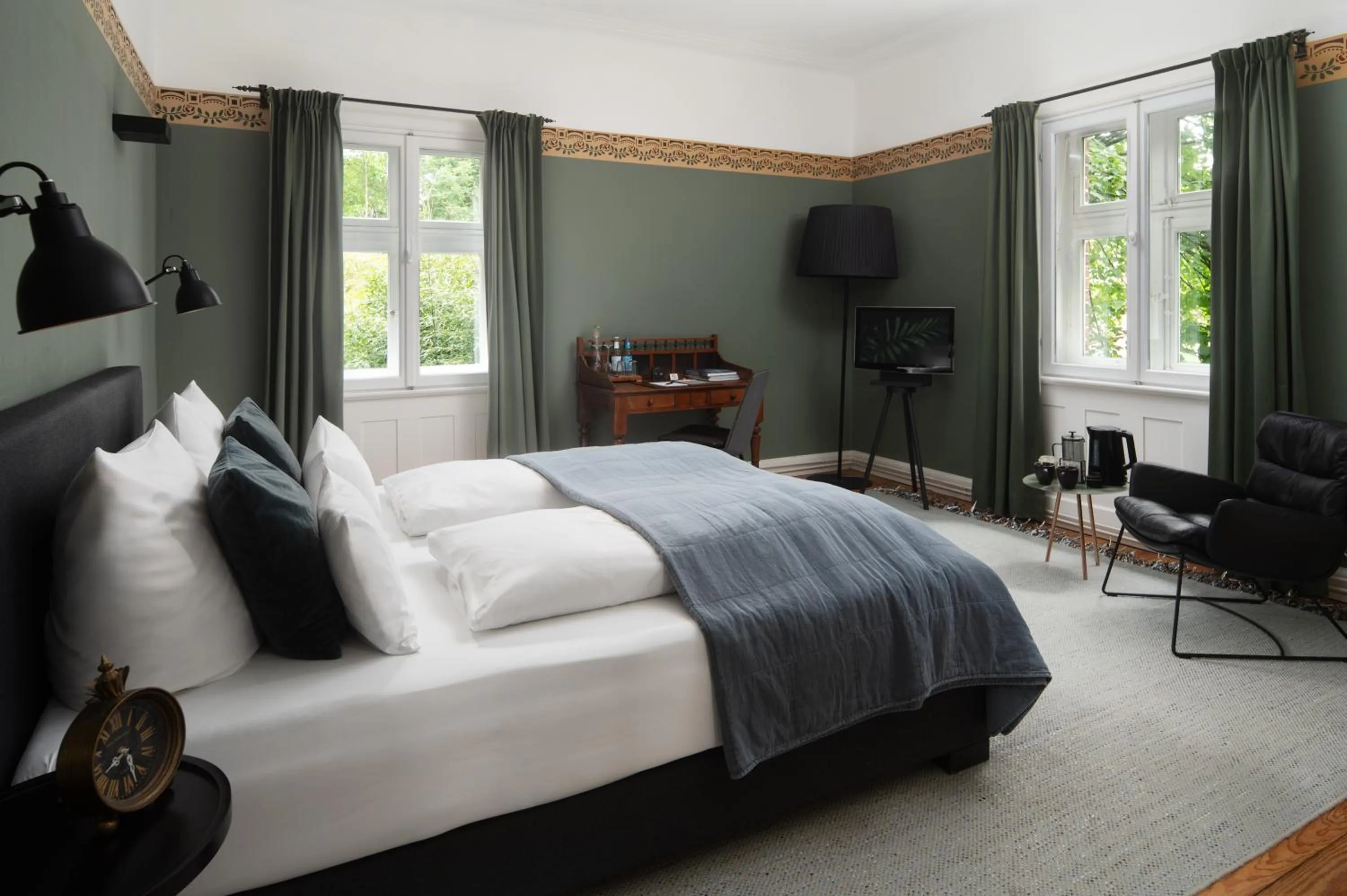 Bedroom, Bed in Landhaus Flottbek Boutique Hotel