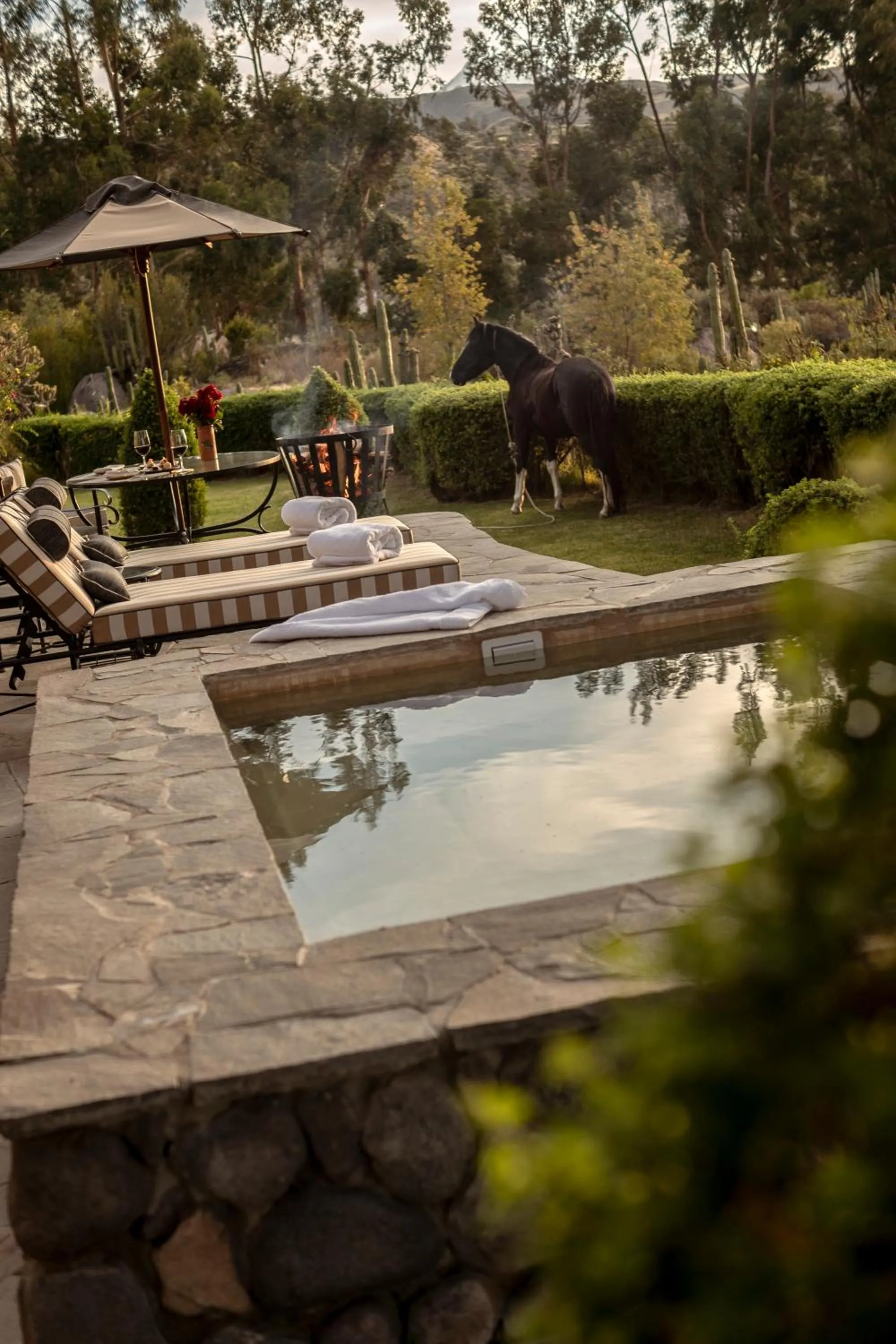 Patio in Las Casitas, A Belmond Hotel, Colca Canyon