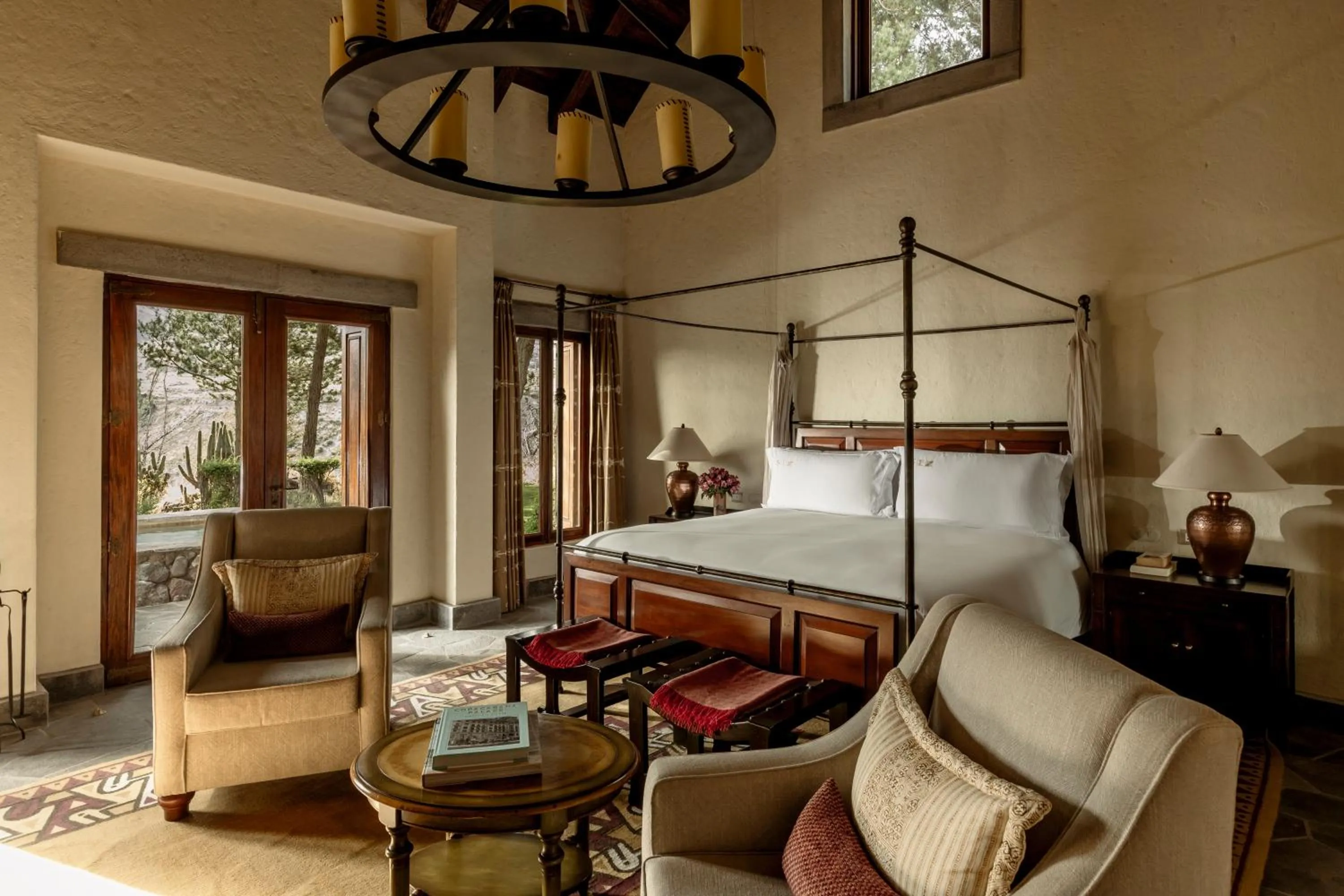 Seating area, Bed in Las Casitas, A Belmond Hotel, Colca Canyon