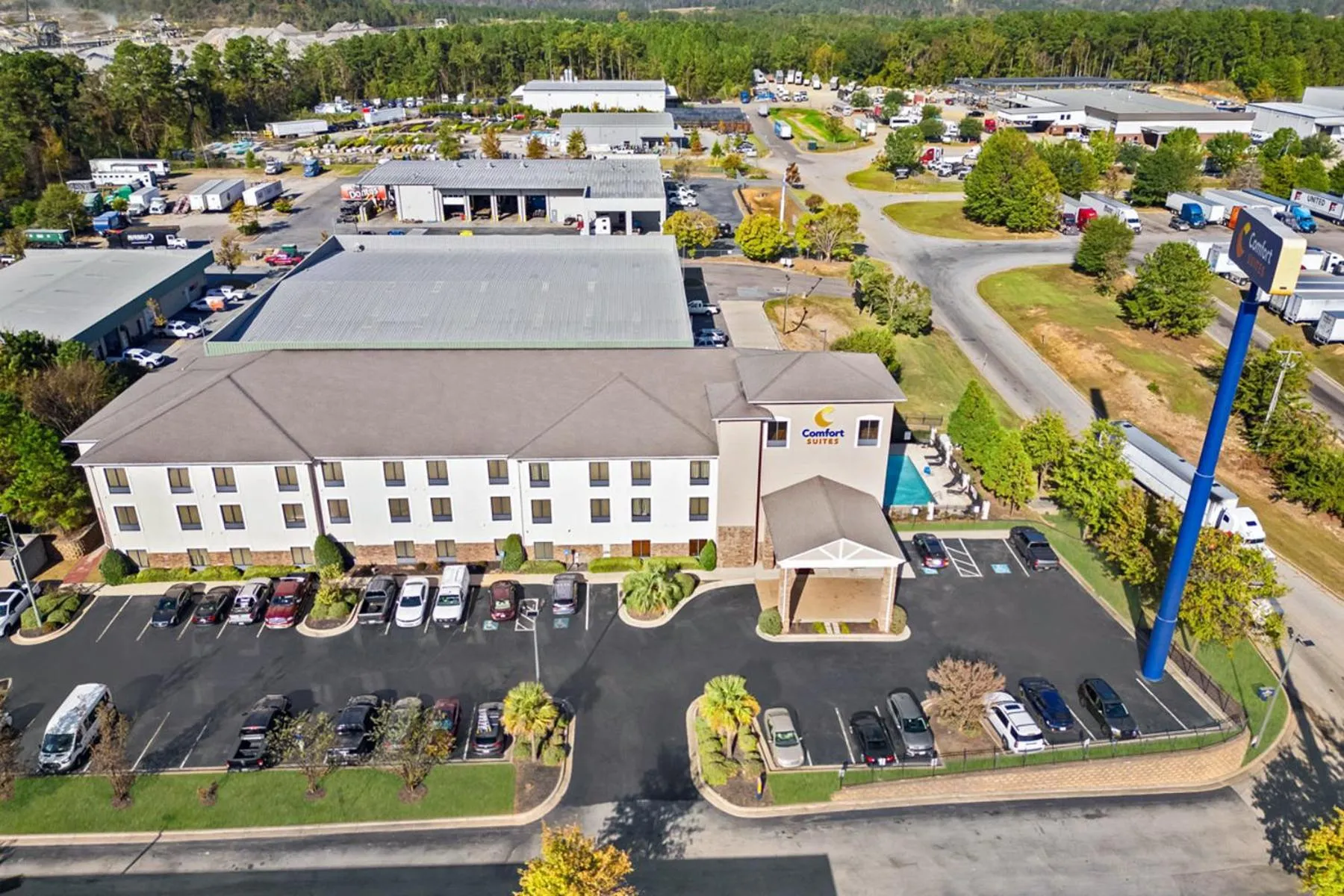Property building in Comfort Suites Augusta Riverwatch