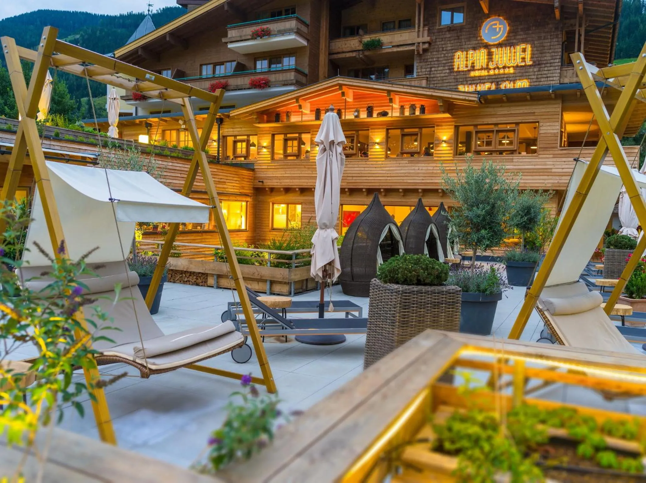 Balcony/Terrace in Alpin Juwel - Bio und Lifestylehotel