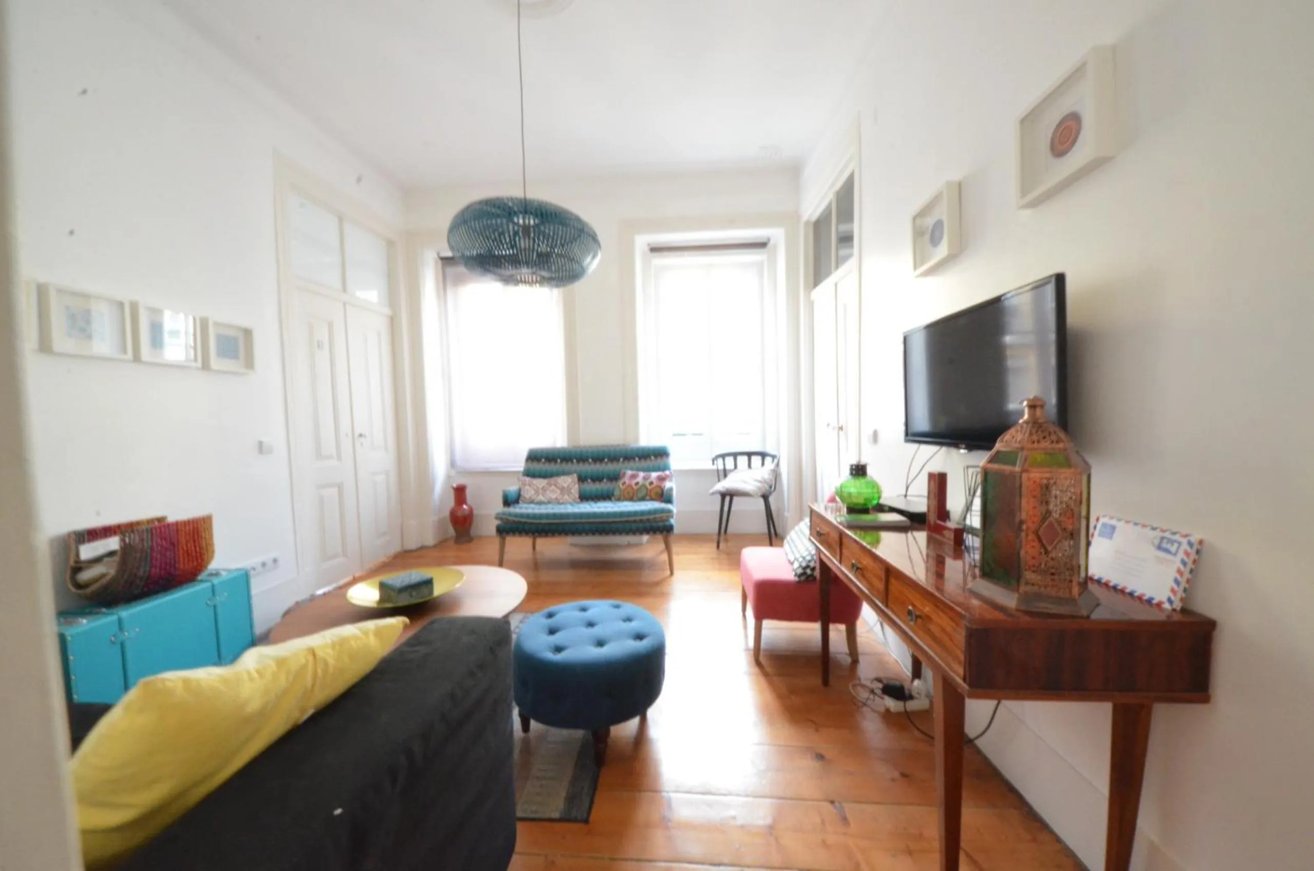 Seating area in The Color Hostel