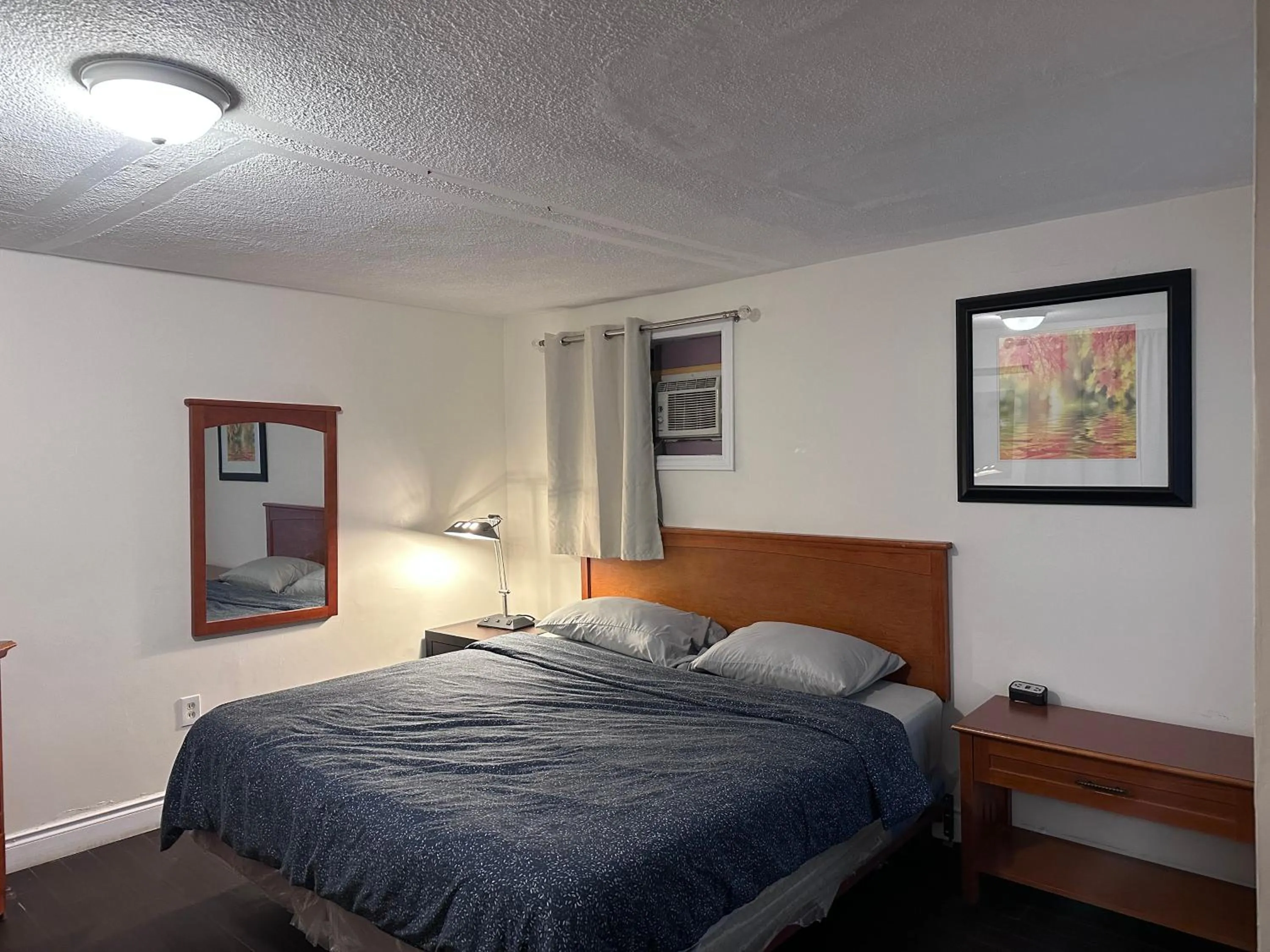 Bed in Cedar Springs Motel