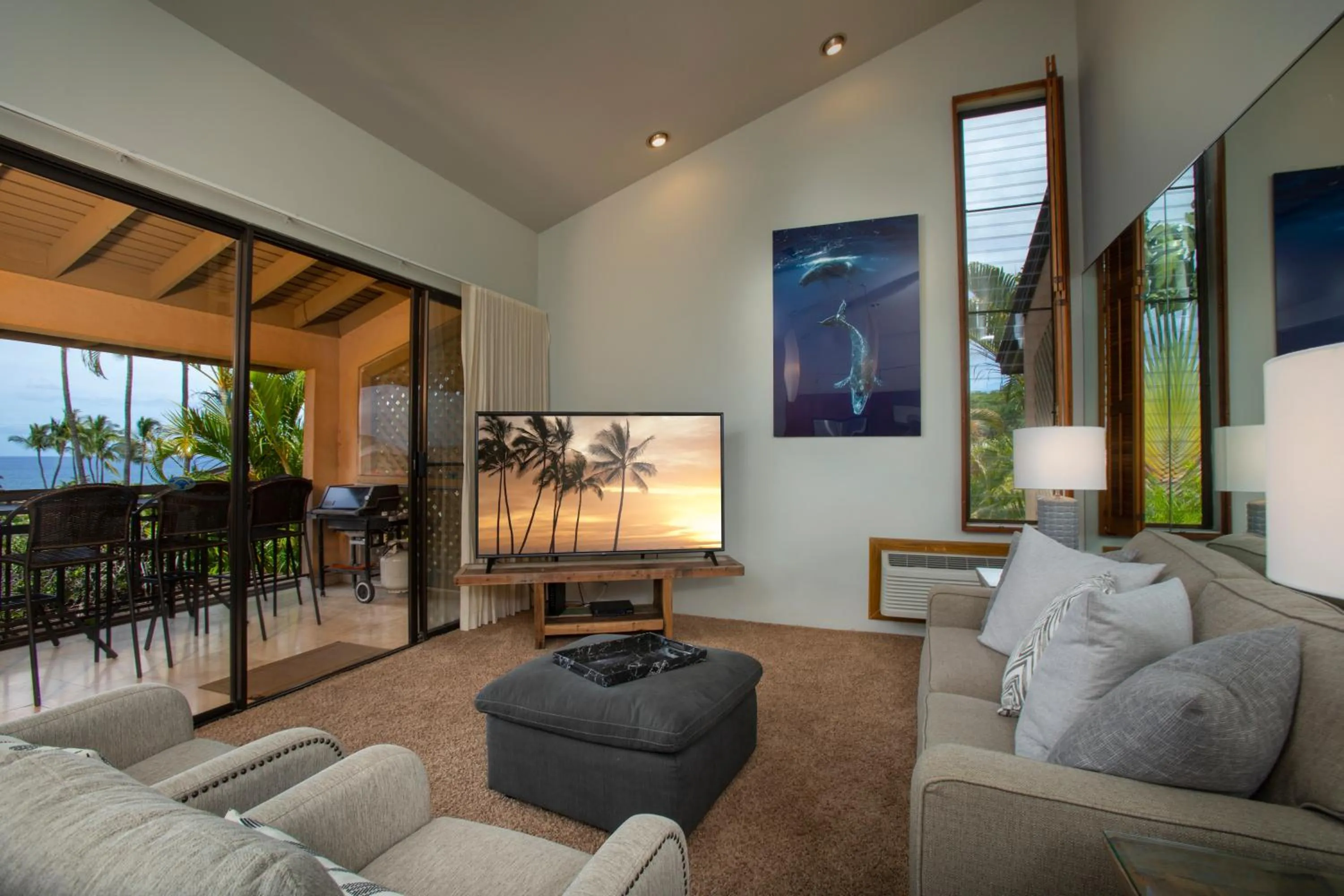 Living room in Wailea Ekahi Village - CoralTree Residence Collection