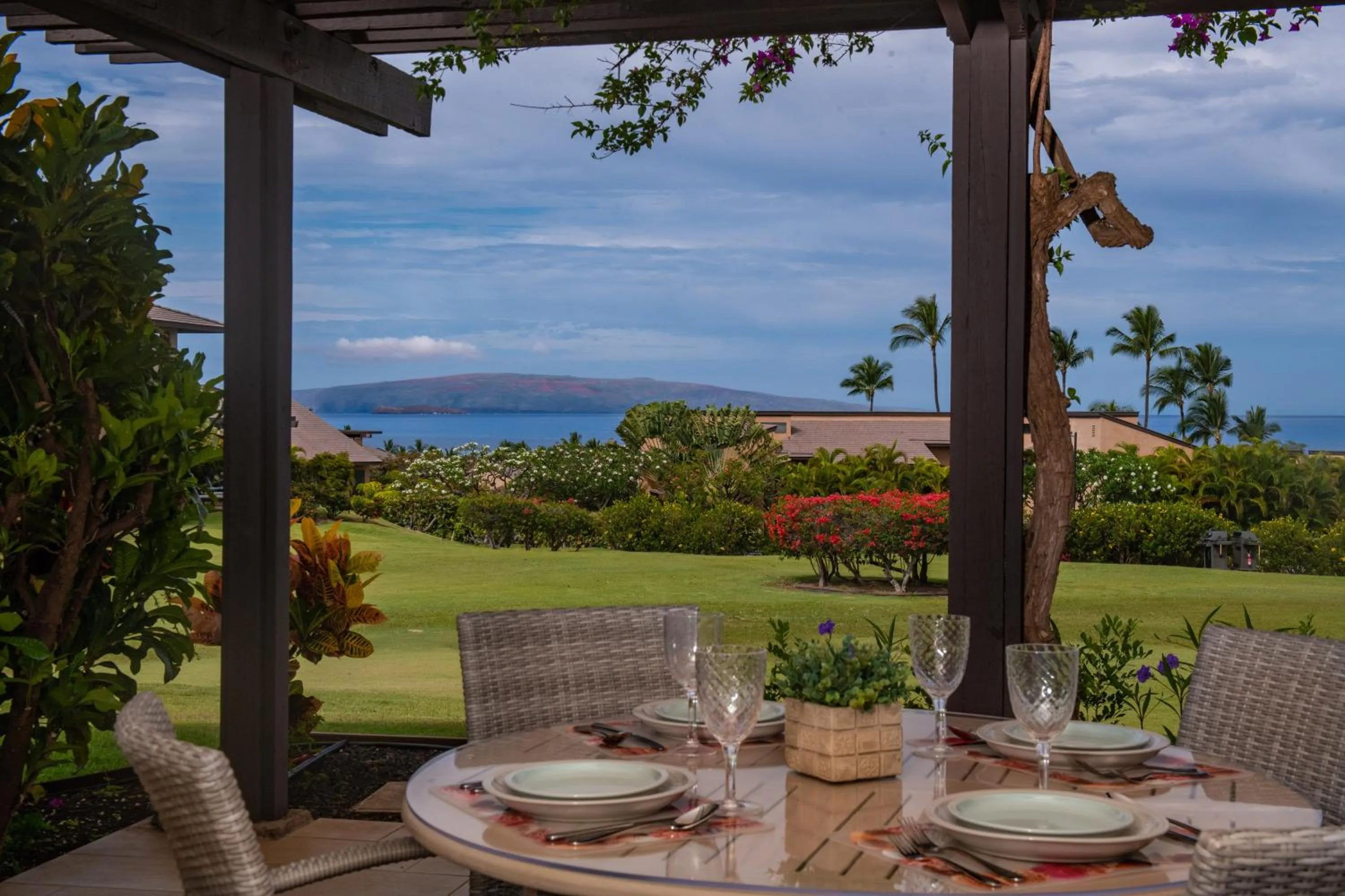 Patio in Wailea Ekahi Village - CoralTree Residence Collection