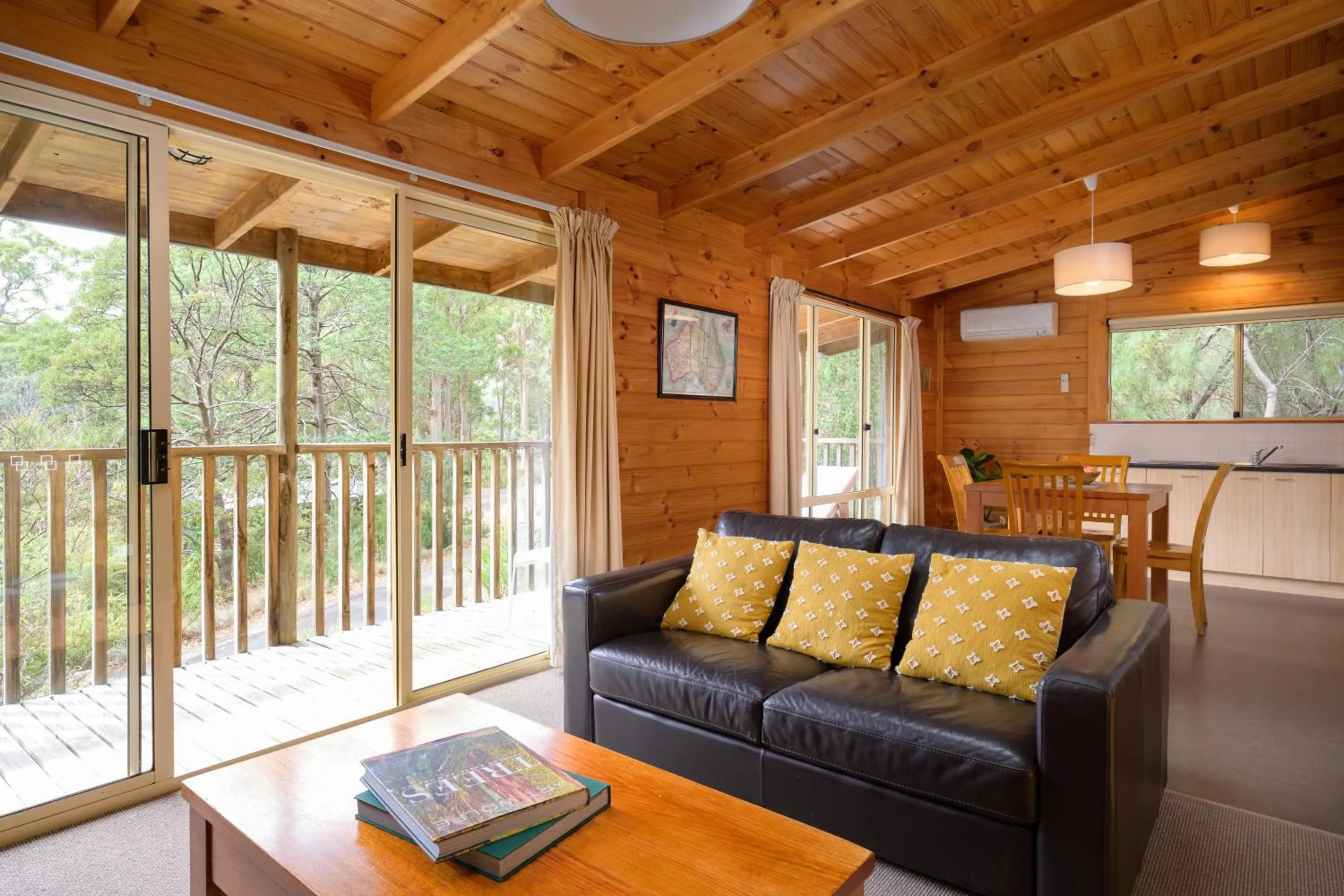 Living room in Stewarts Bay Lodge