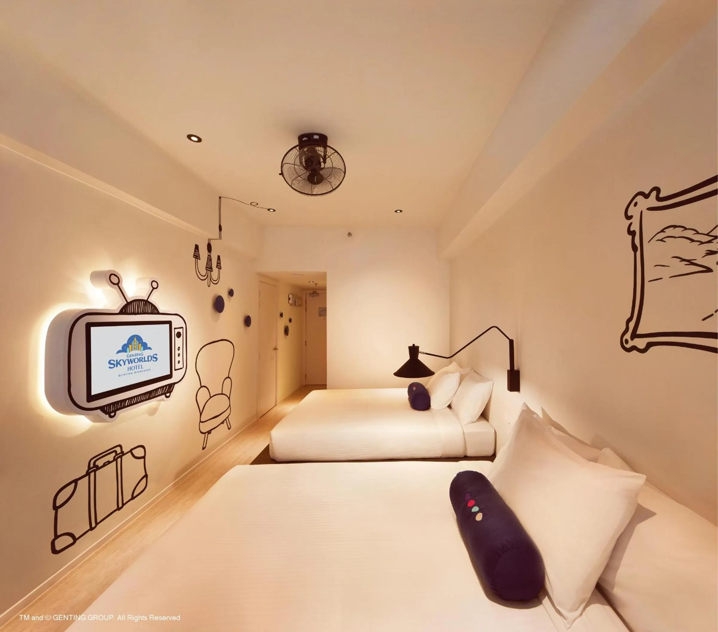 Bed in Resorts World Genting - Genting SkyWorlds Hotel