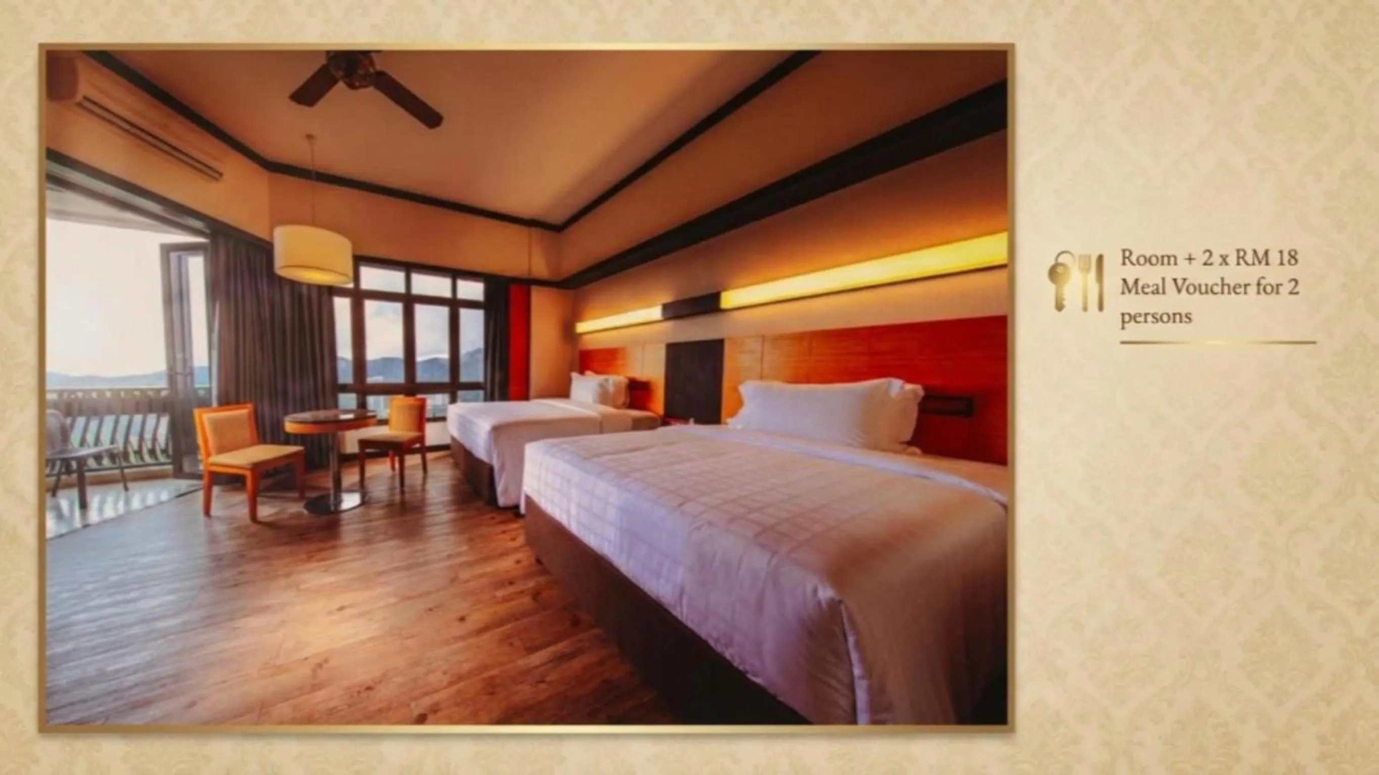 Restaurant/places to eat, Bed in Resorts World Awana