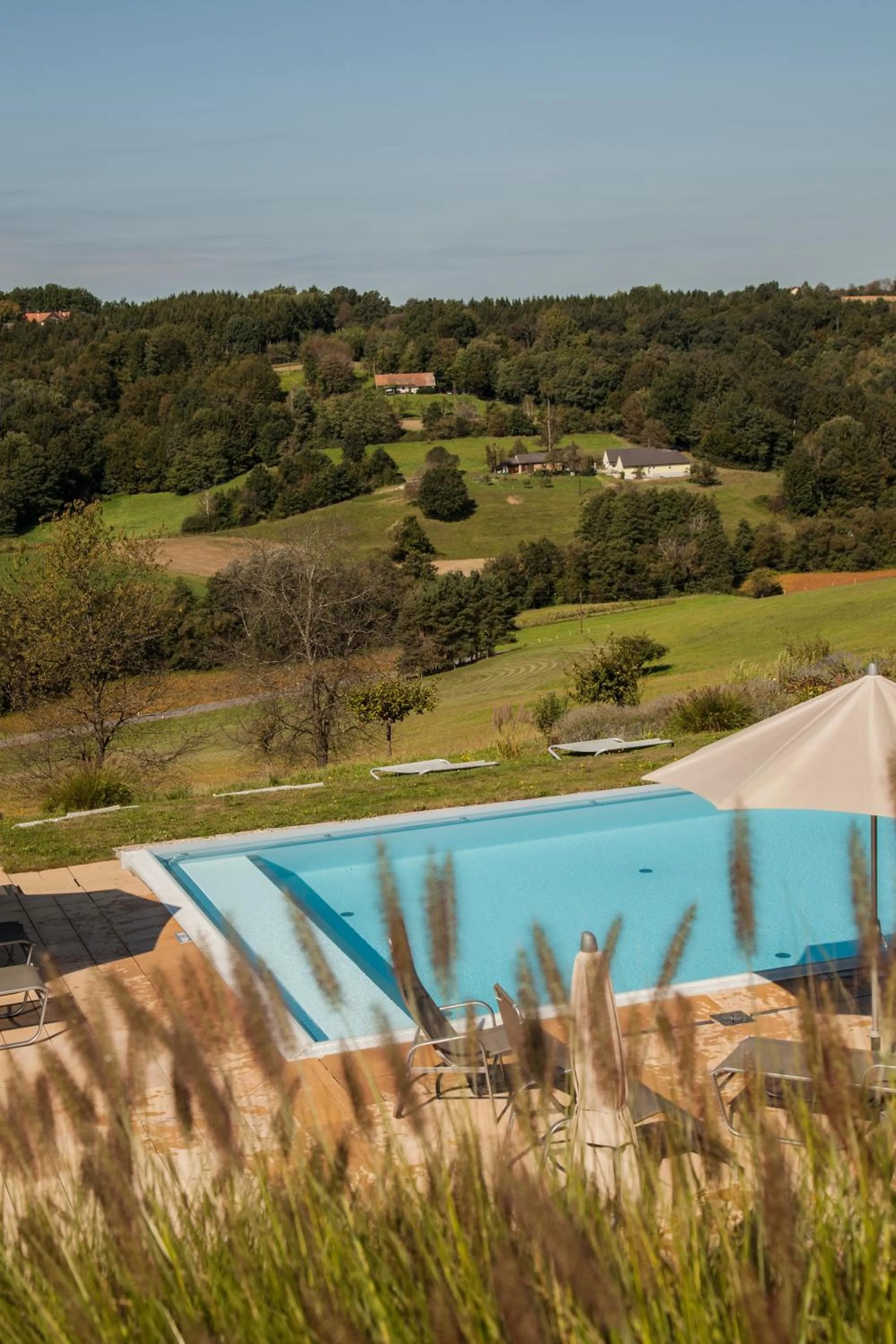 Pool view in Das Eisenberg