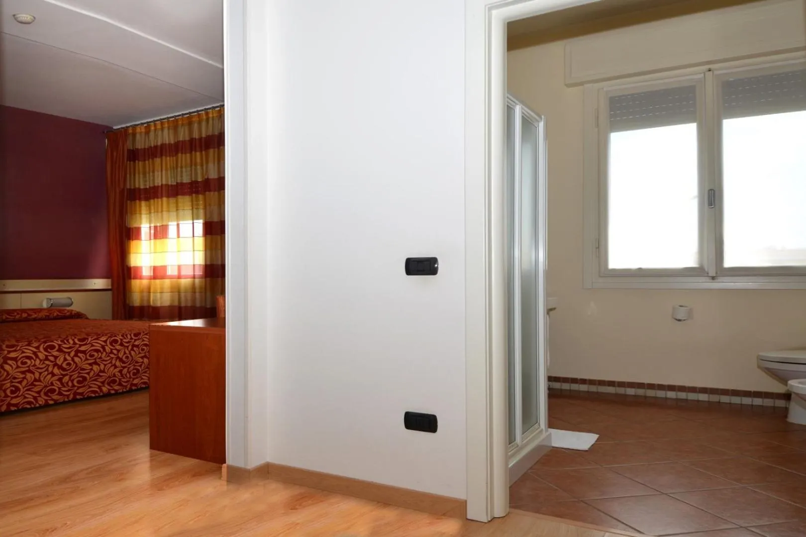 Bedroom, Bed in Hotel Eolo