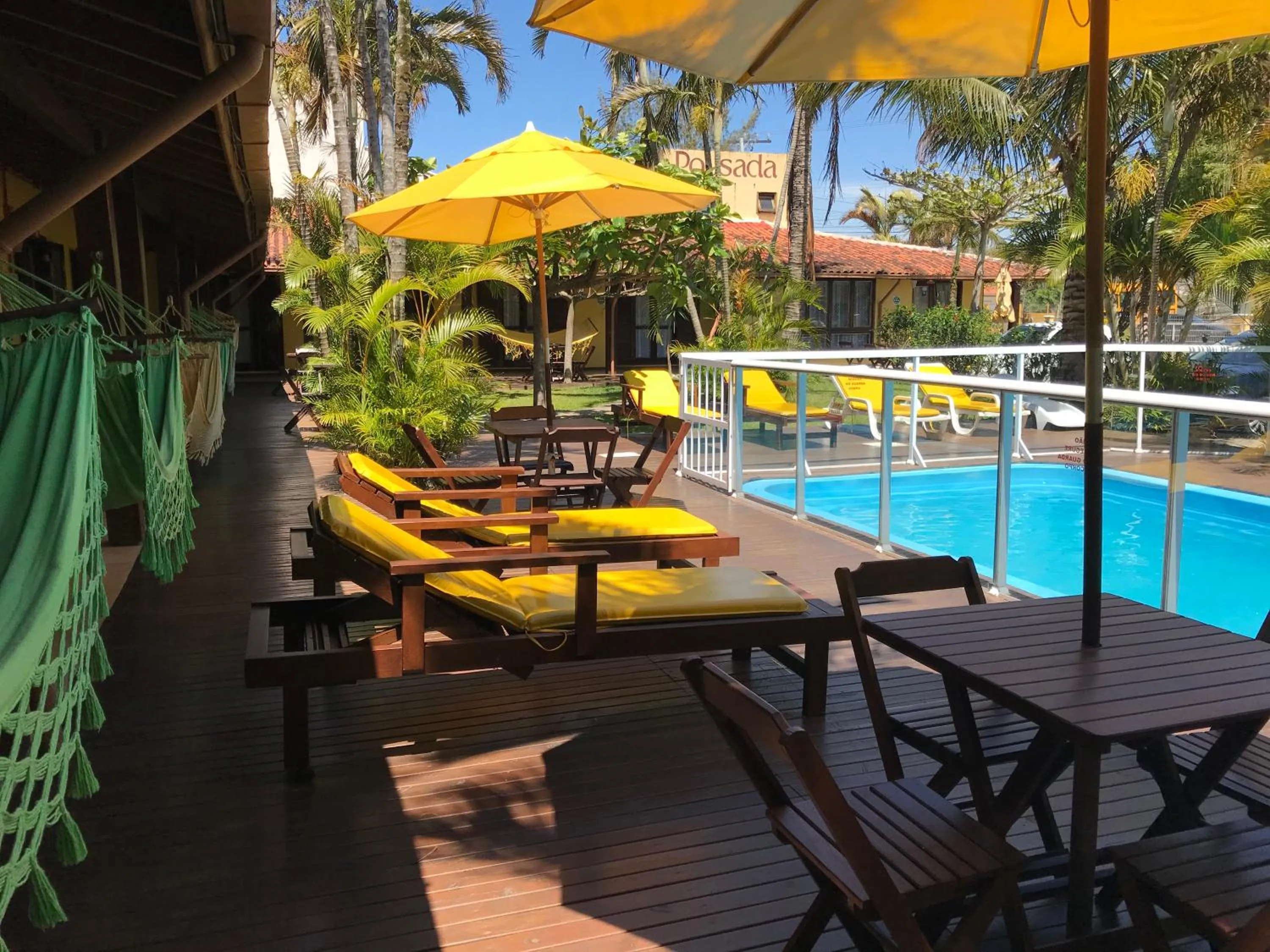 Swimming pool in Pousada Palhocinha Garopaba