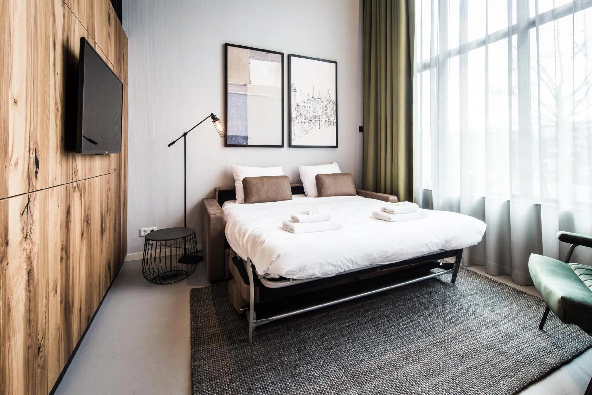 Bed in YAYS Amsterdam East by Numa