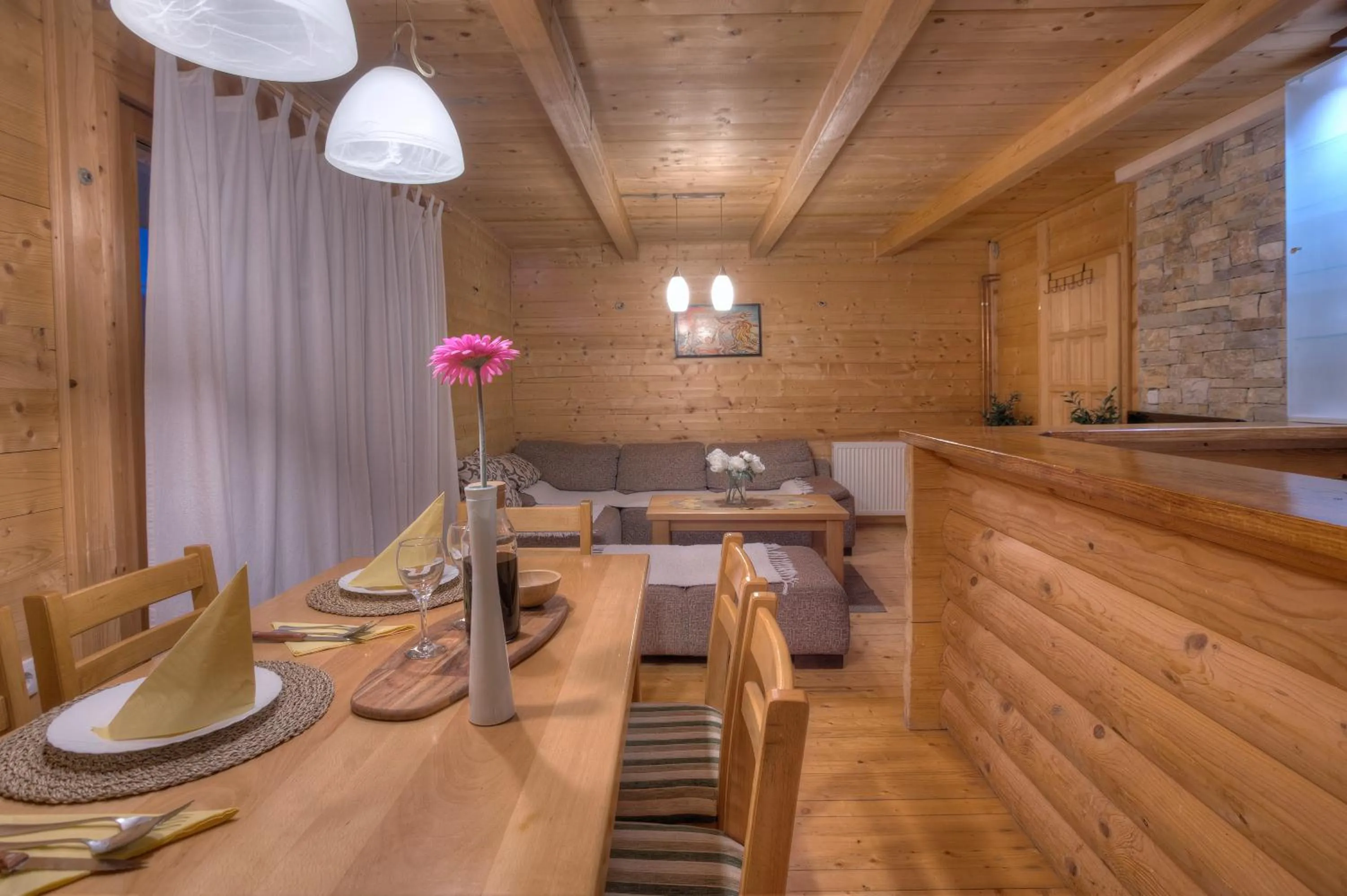 Living room in Villa Natural Wood