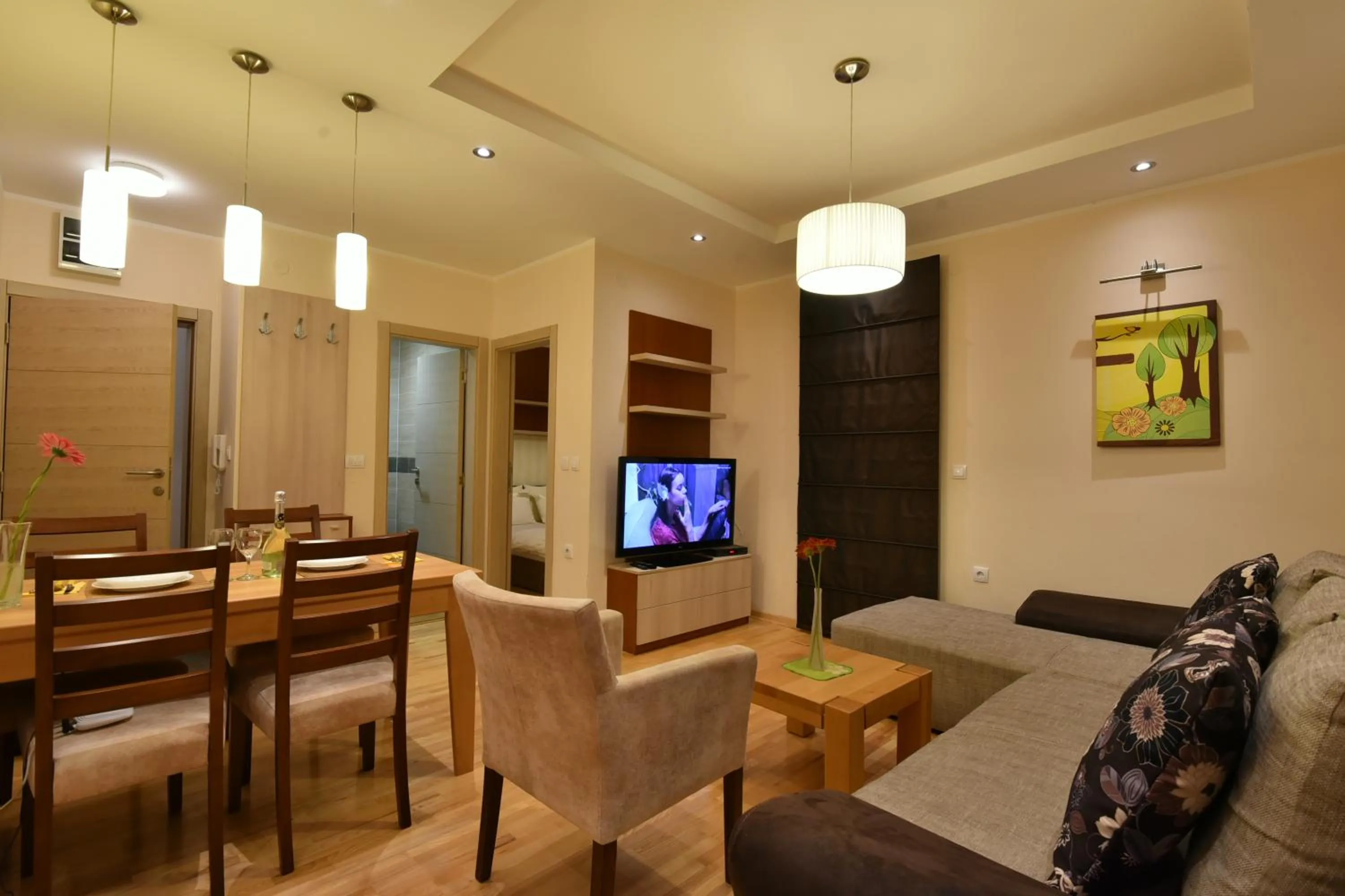 Living room in Villa Natural Wood