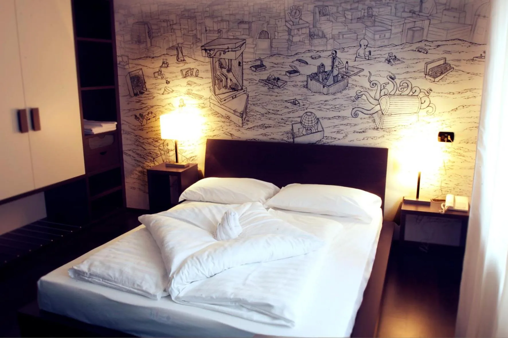 Bed in Hotel Asterix