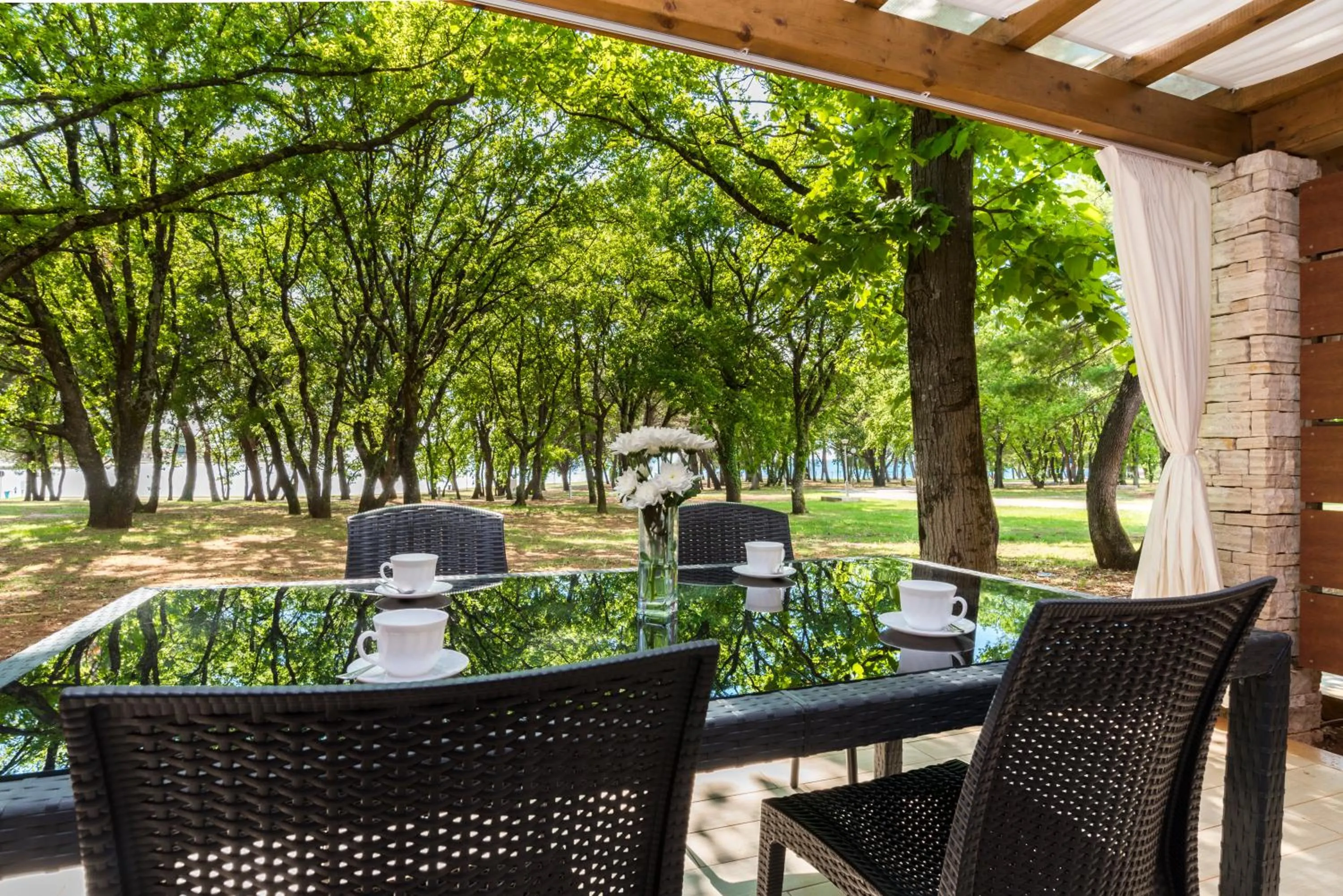 Balcony/Terrace in Apartments Amfora Plava Laguna