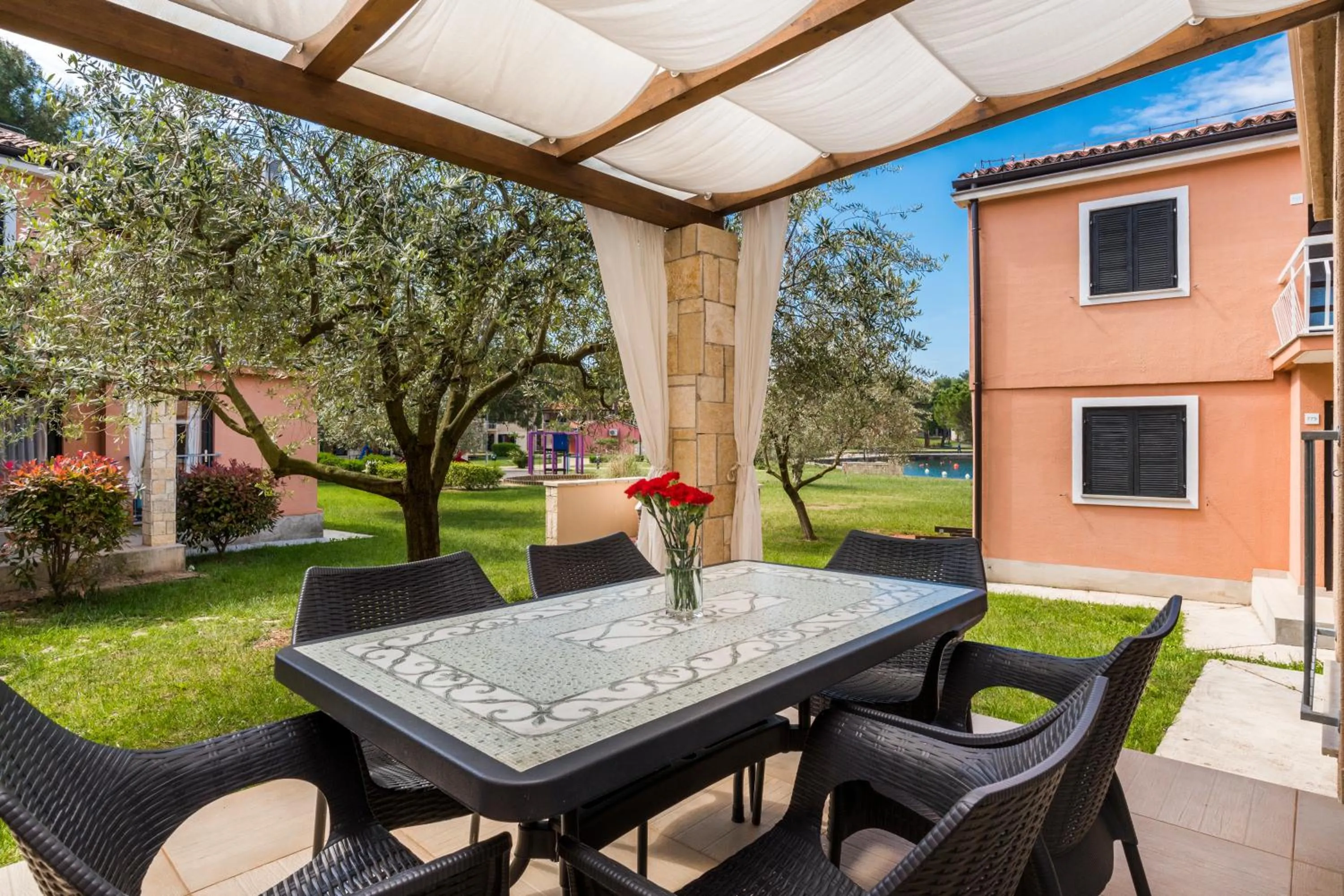 Balcony/Terrace in Apartments Amfora Plava Laguna