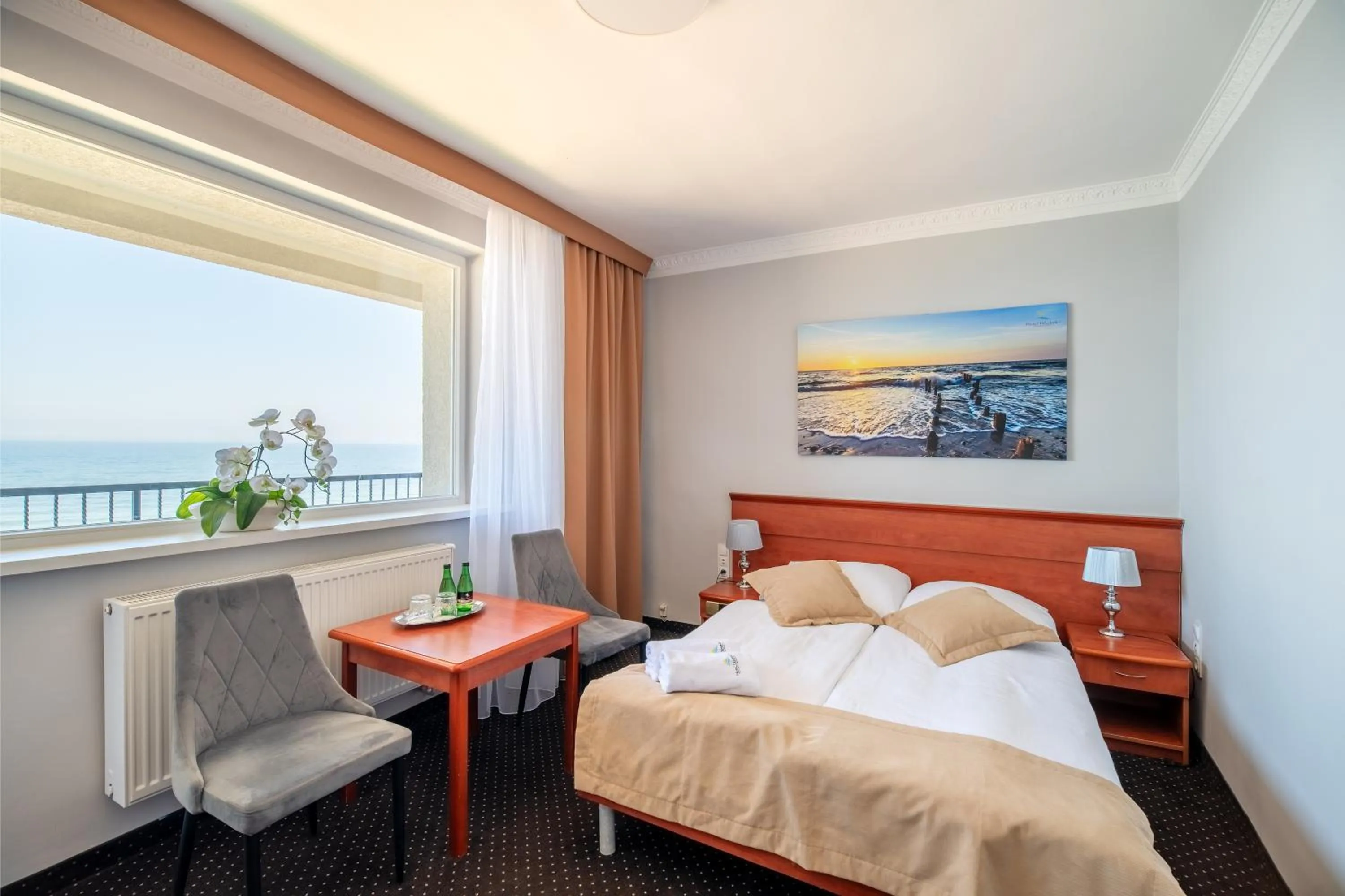 Deluxe Double Room with Balcony and Sea View - single occupancy in Hotel Wodnik Twój Hotel z widokiem na morze