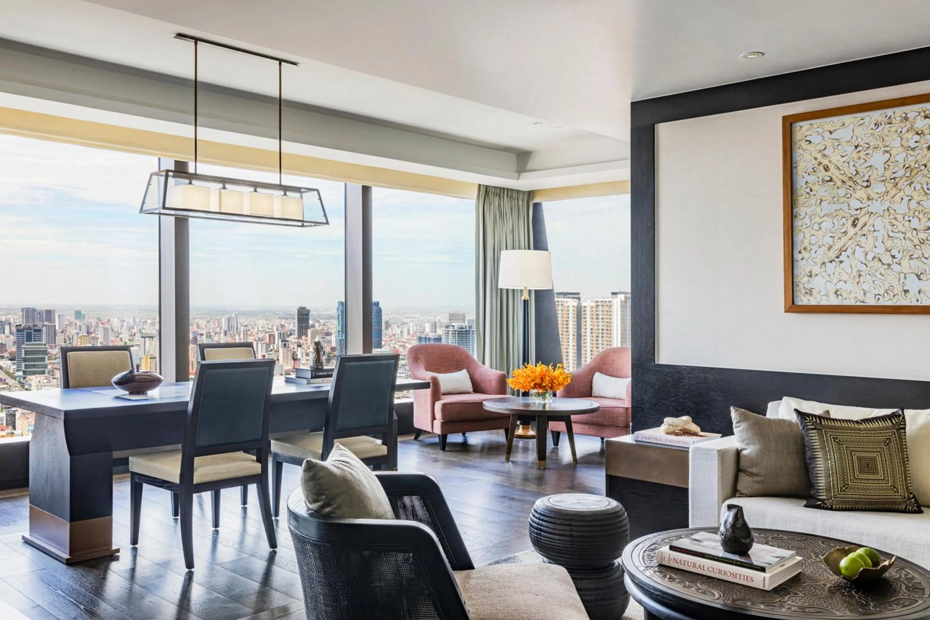 Living room in Rosewood Phnom Penh