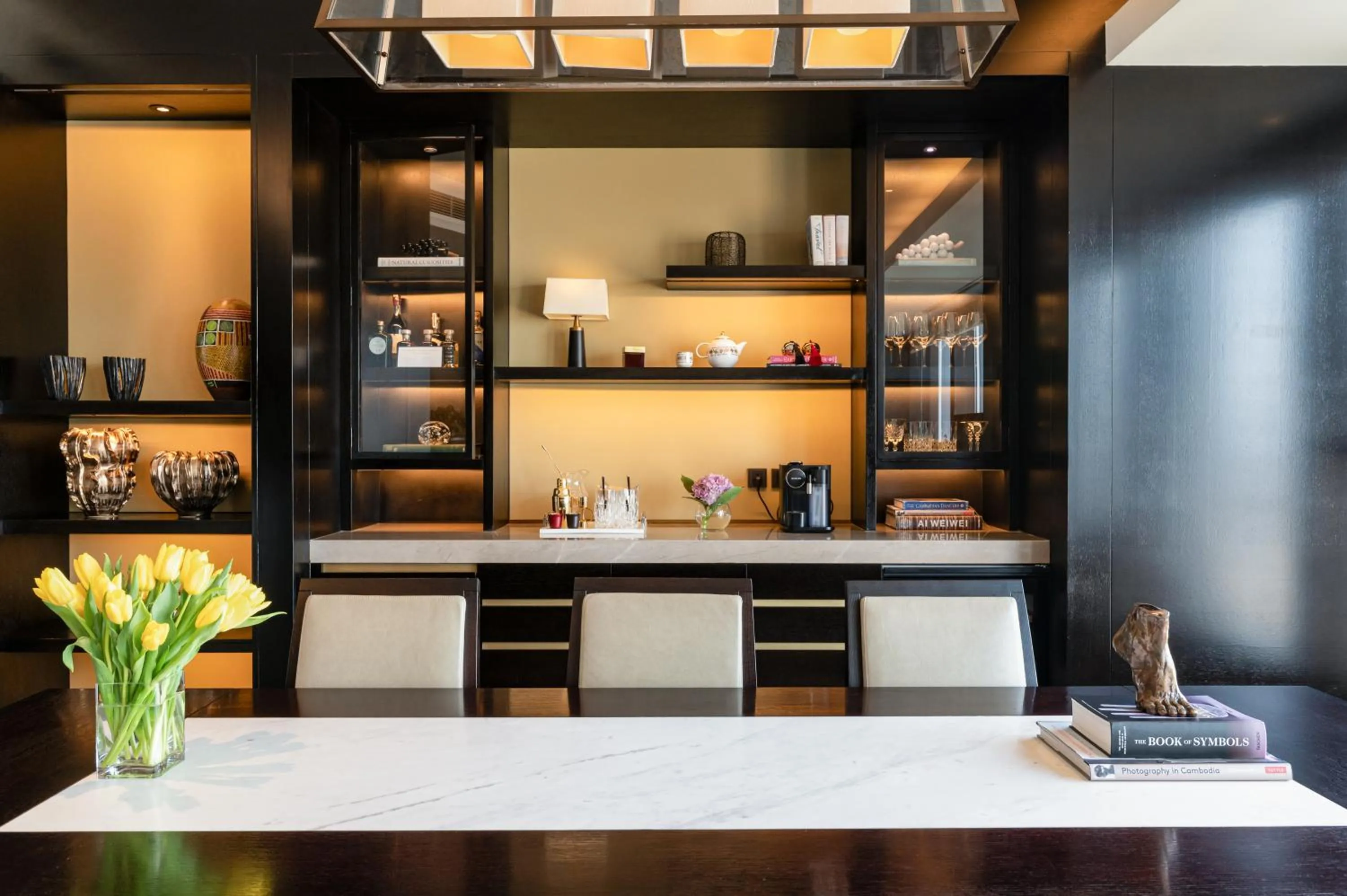 Dining area in Rosewood Phnom Penh