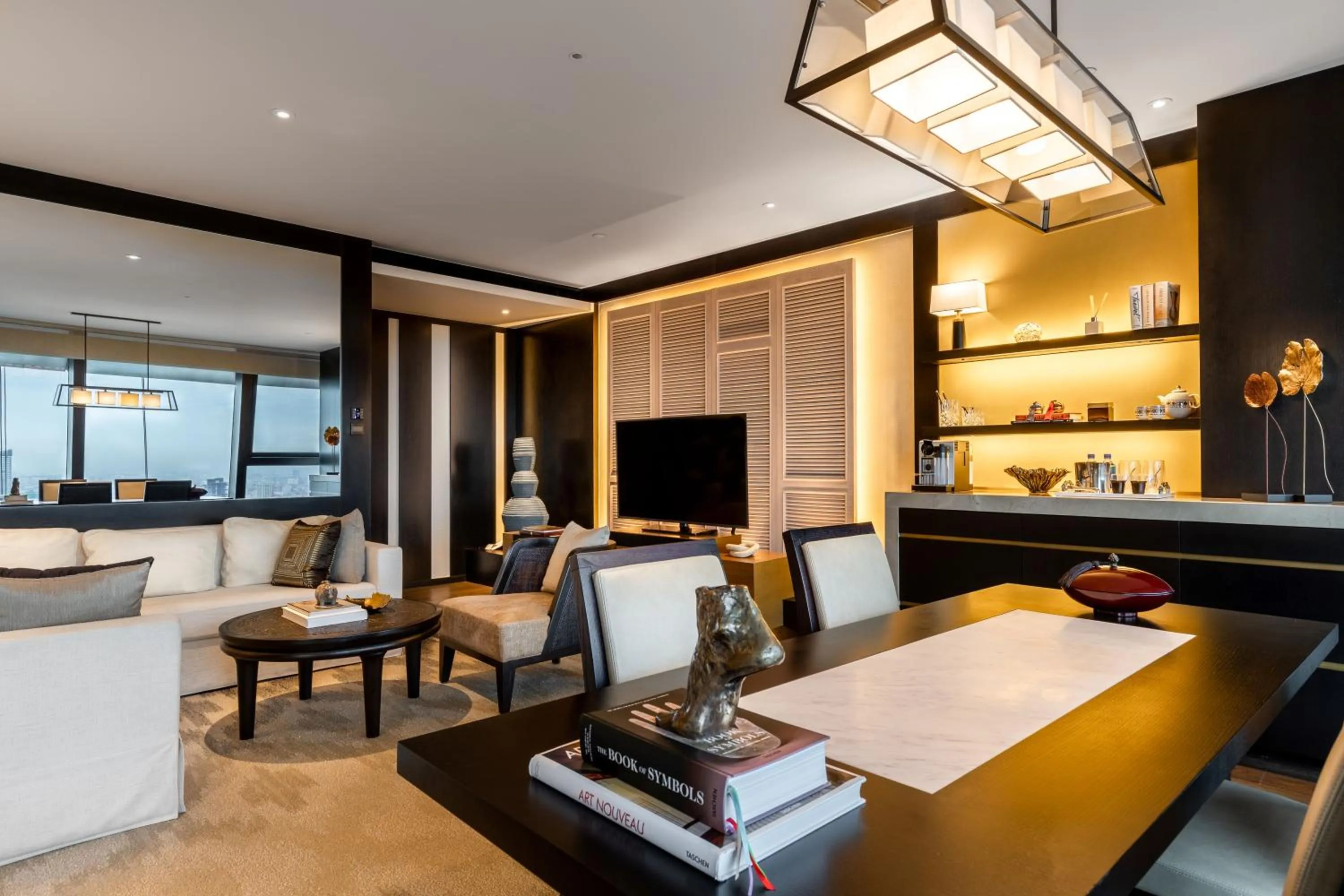 Living room in Rosewood Phnom Penh