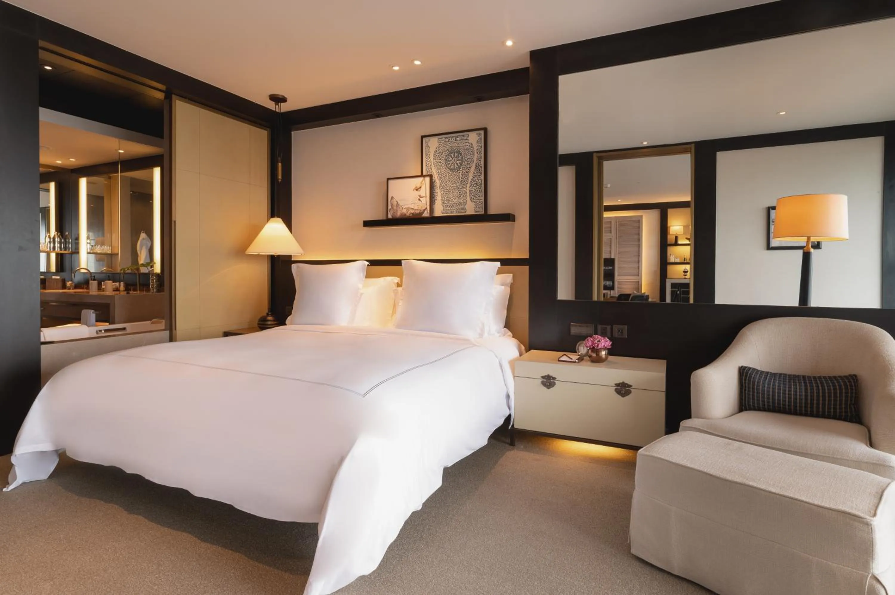 Bed in Rosewood Phnom Penh