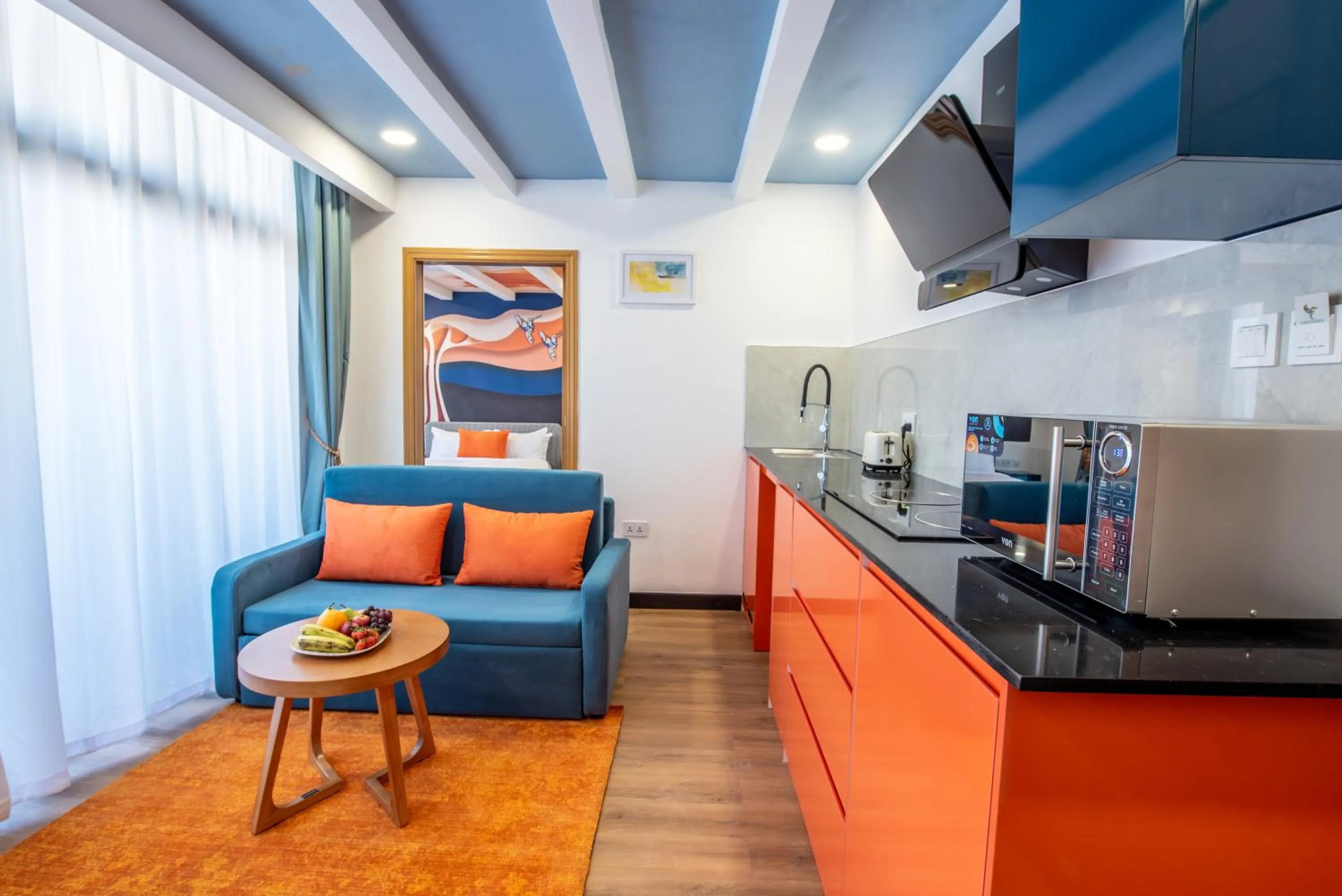 Kitchen or kitchenette in Kingfisher Nest Hotel Suites- Westlands, Near Sarit Center