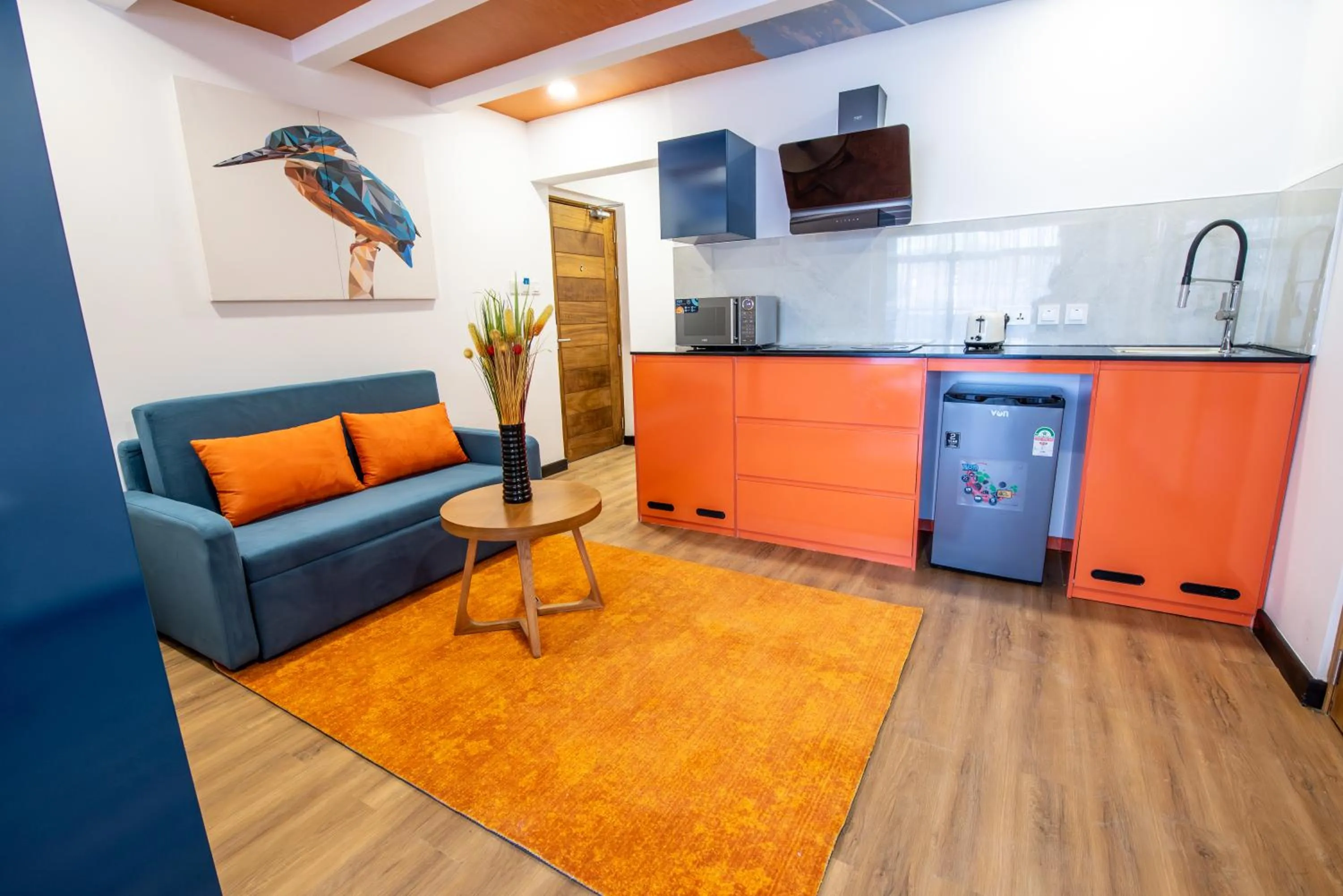 Kitchen or kitchenette in Kingfisher Nest Hotel Suites- Westlands, Near Sarit Center