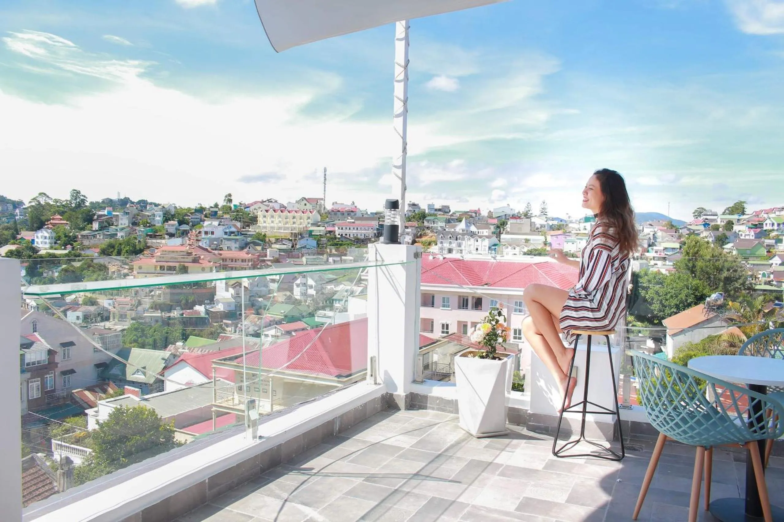 Patio in Dalat Memory Inn