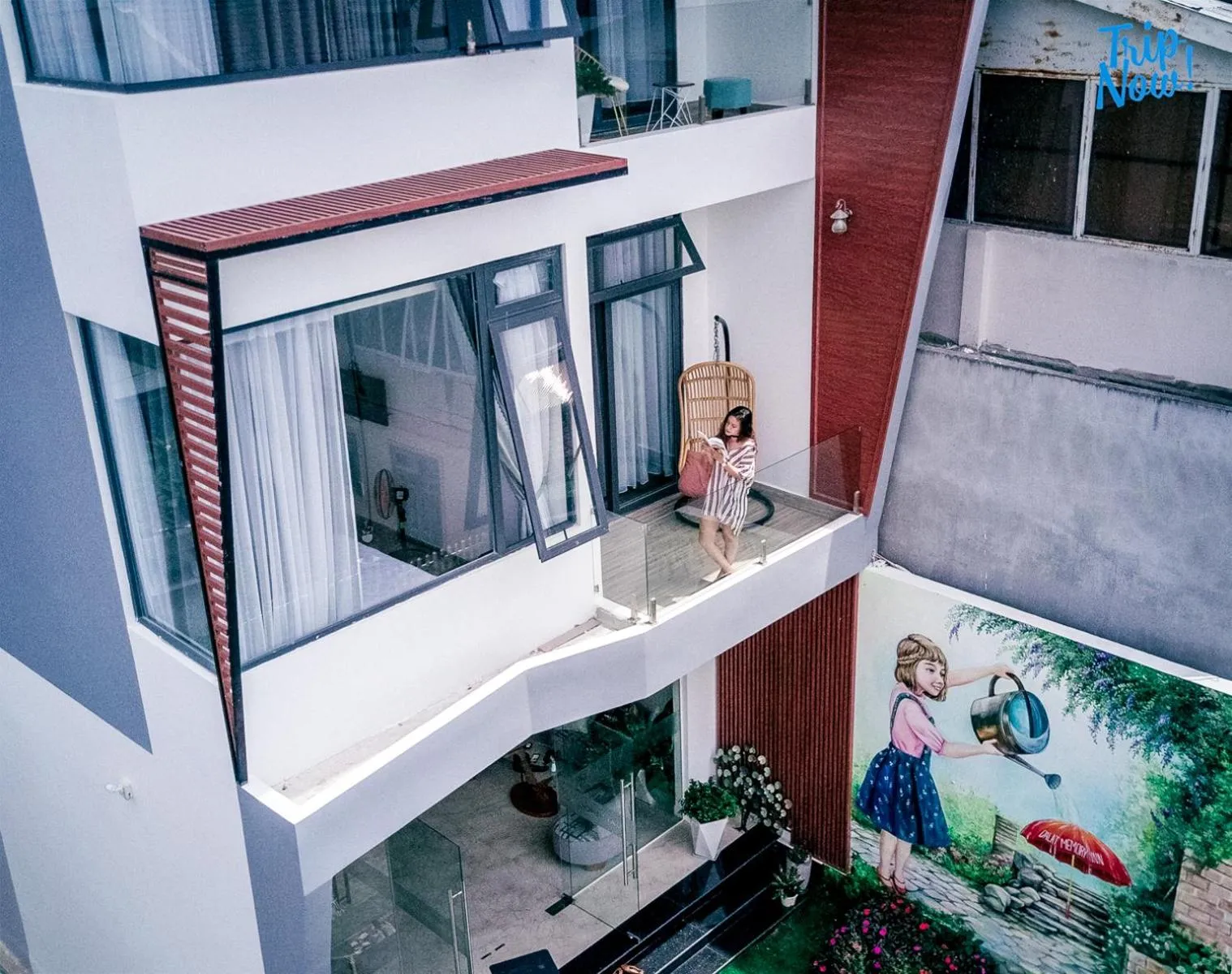 Quiet street view in Dalat Memory Inn