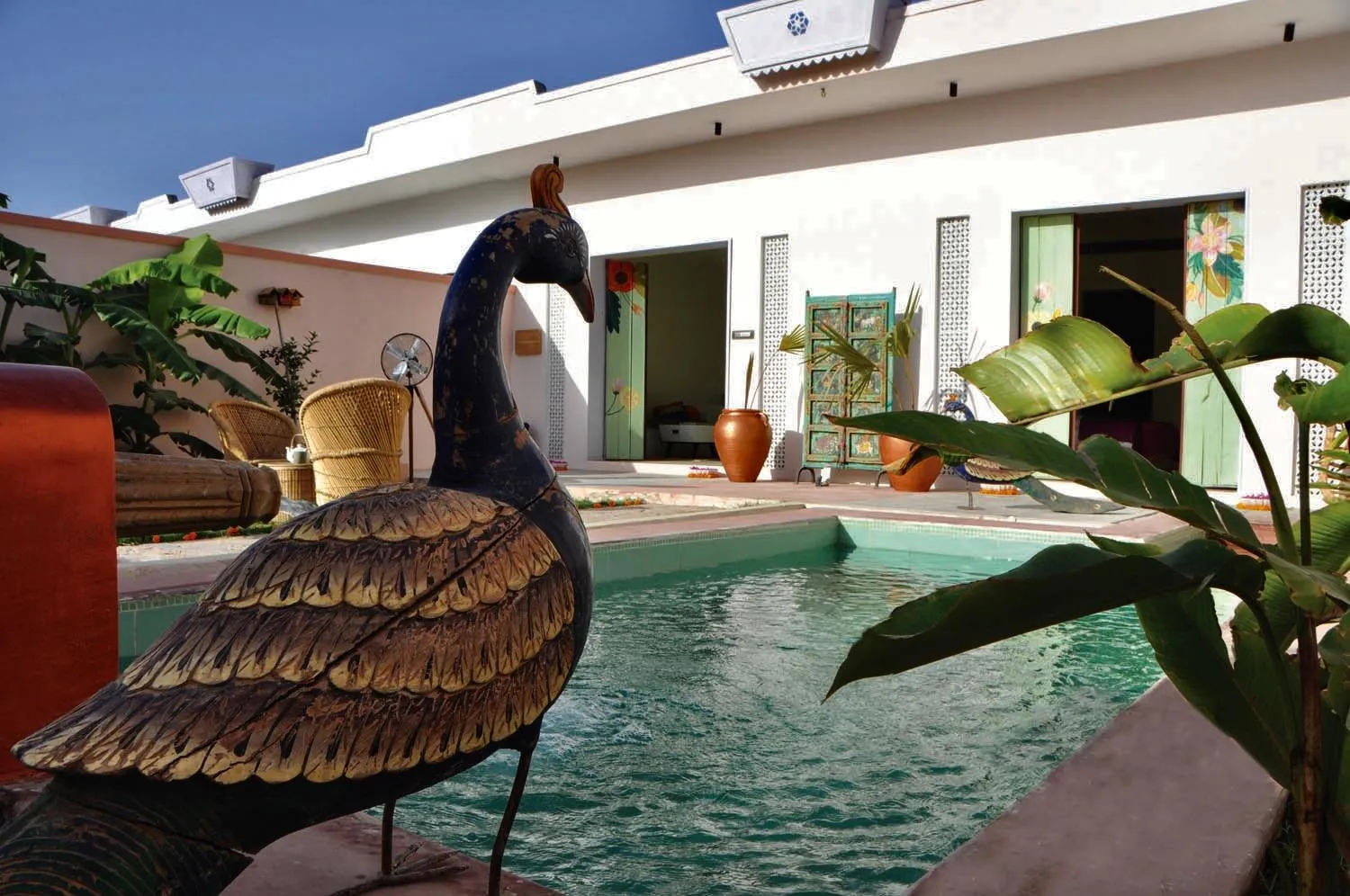 Garden in Parijat Private Pool Villa 1, 2 and 3 BHK