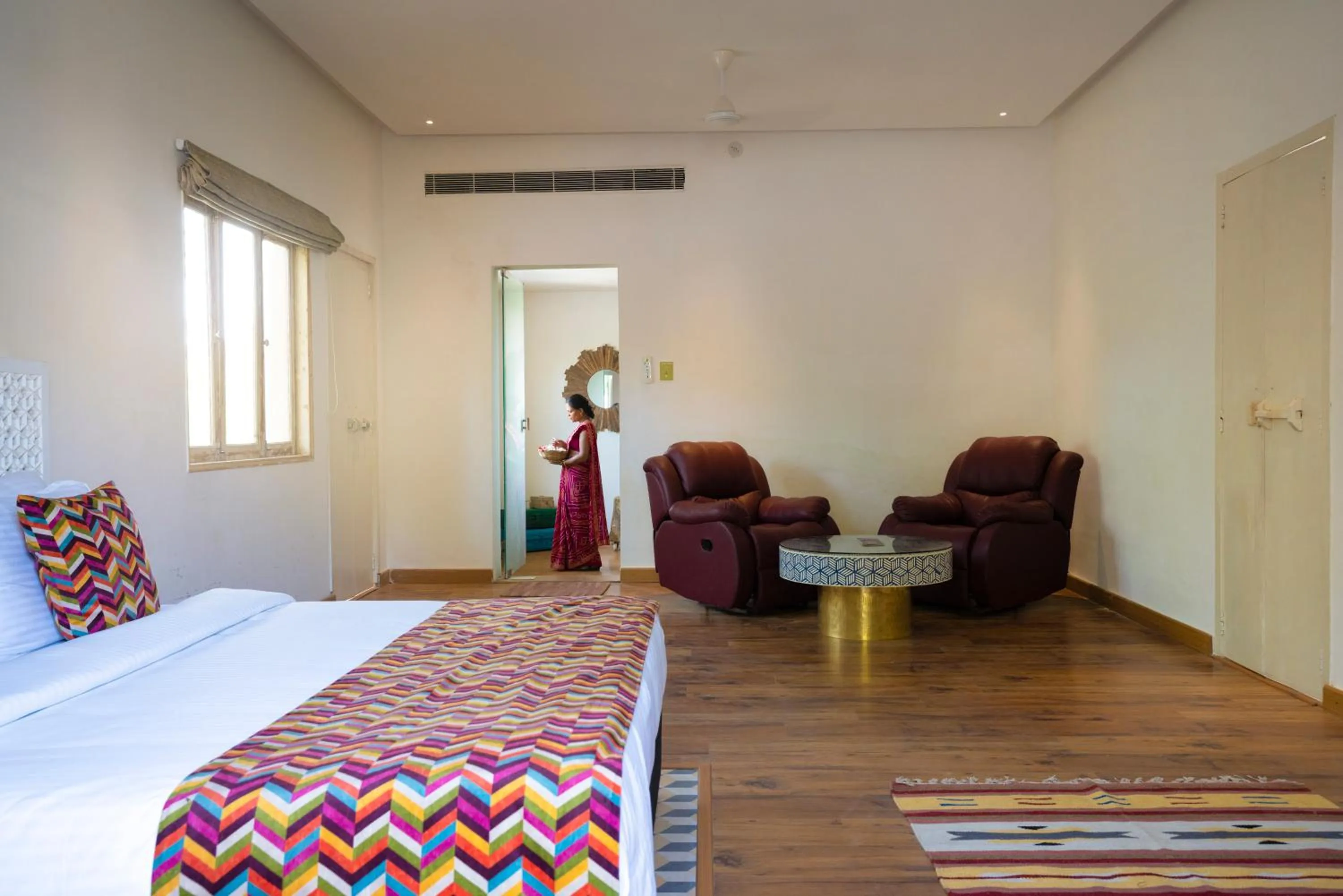 Shower, Bed in Parijat Private Pool Villa 1, 2 and 3 BHK