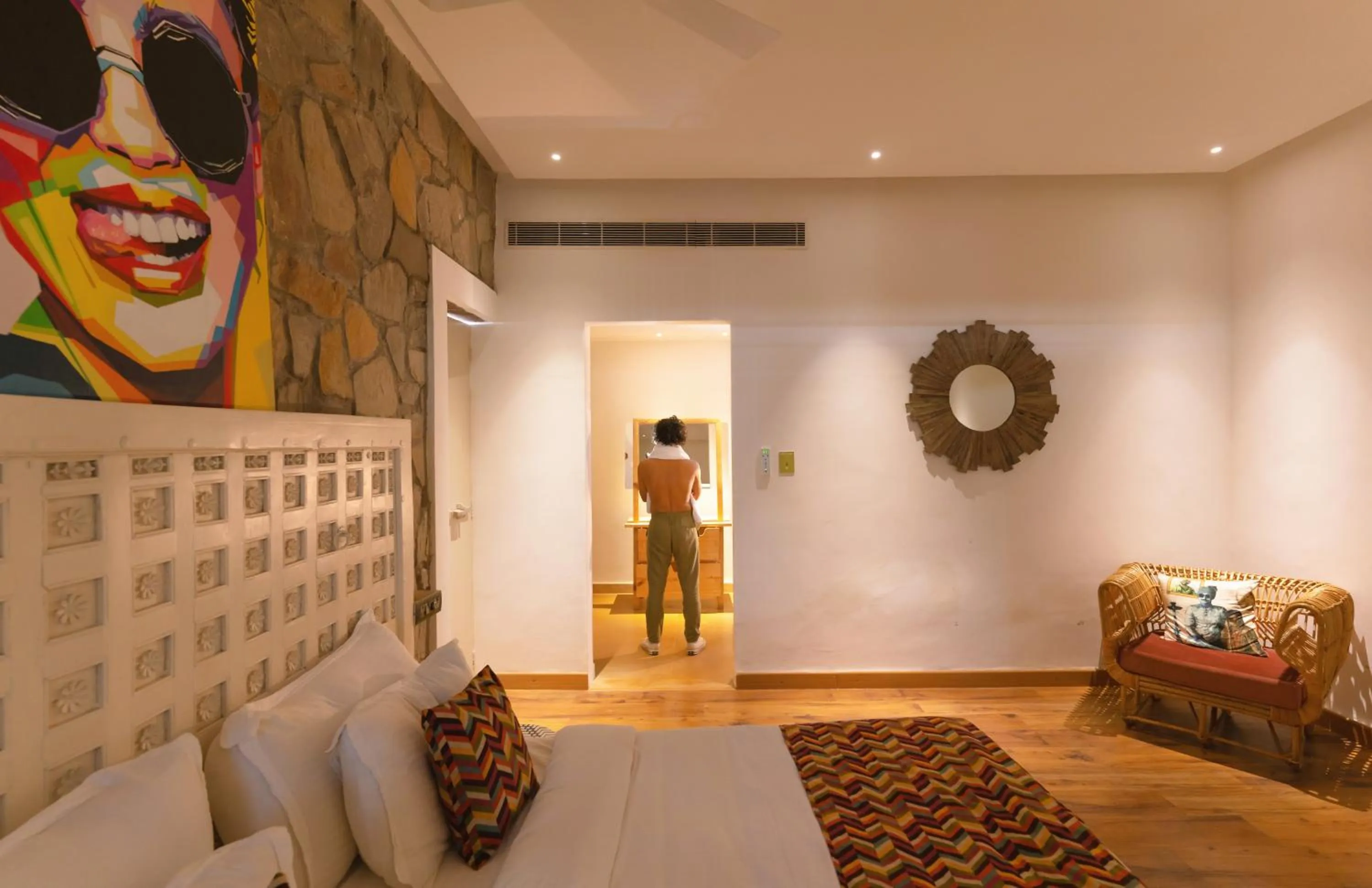 Bedroom in Parijat Private Pool Villa 1, 2 and 3 BHK