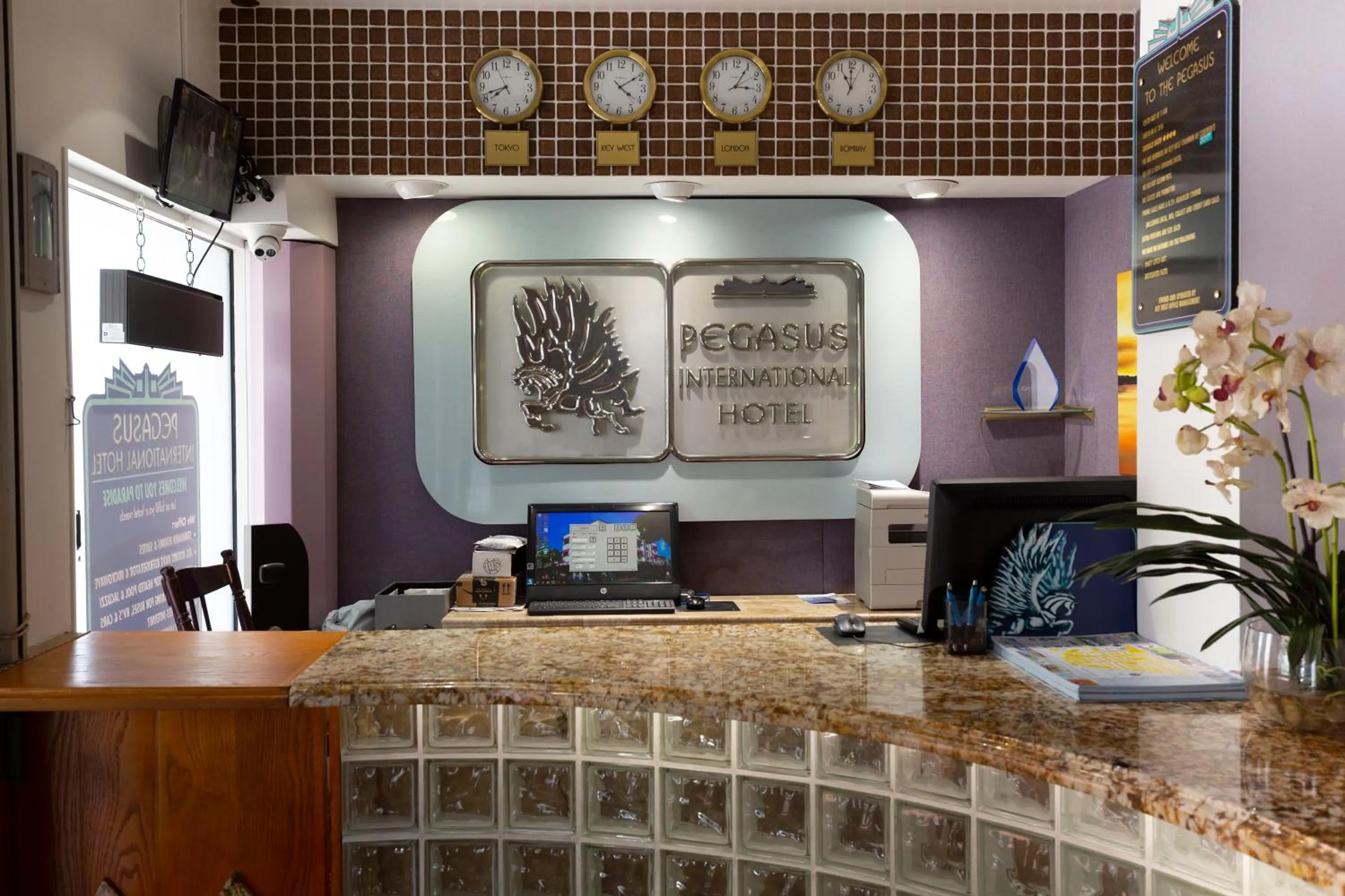 Lobby or reception in Pegasus International Hotel