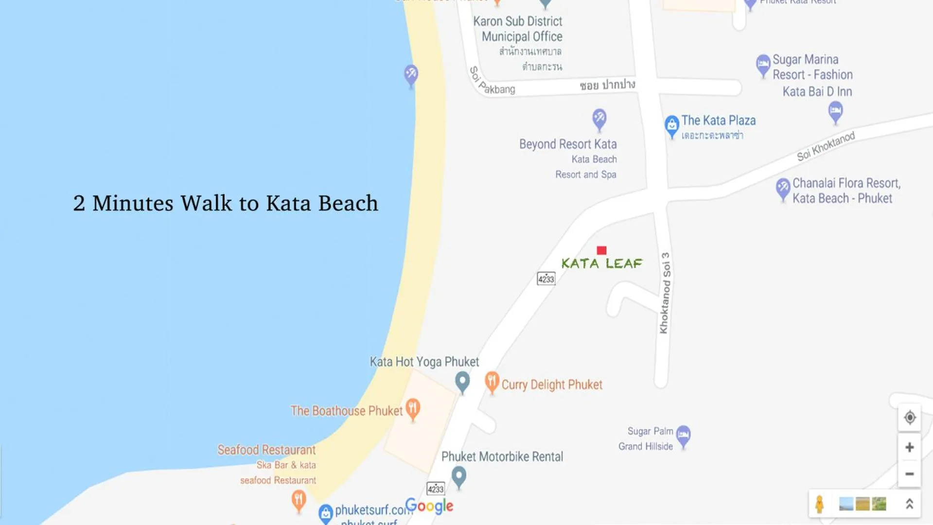 Floor plan in Kata Leaf Resort Phuket -