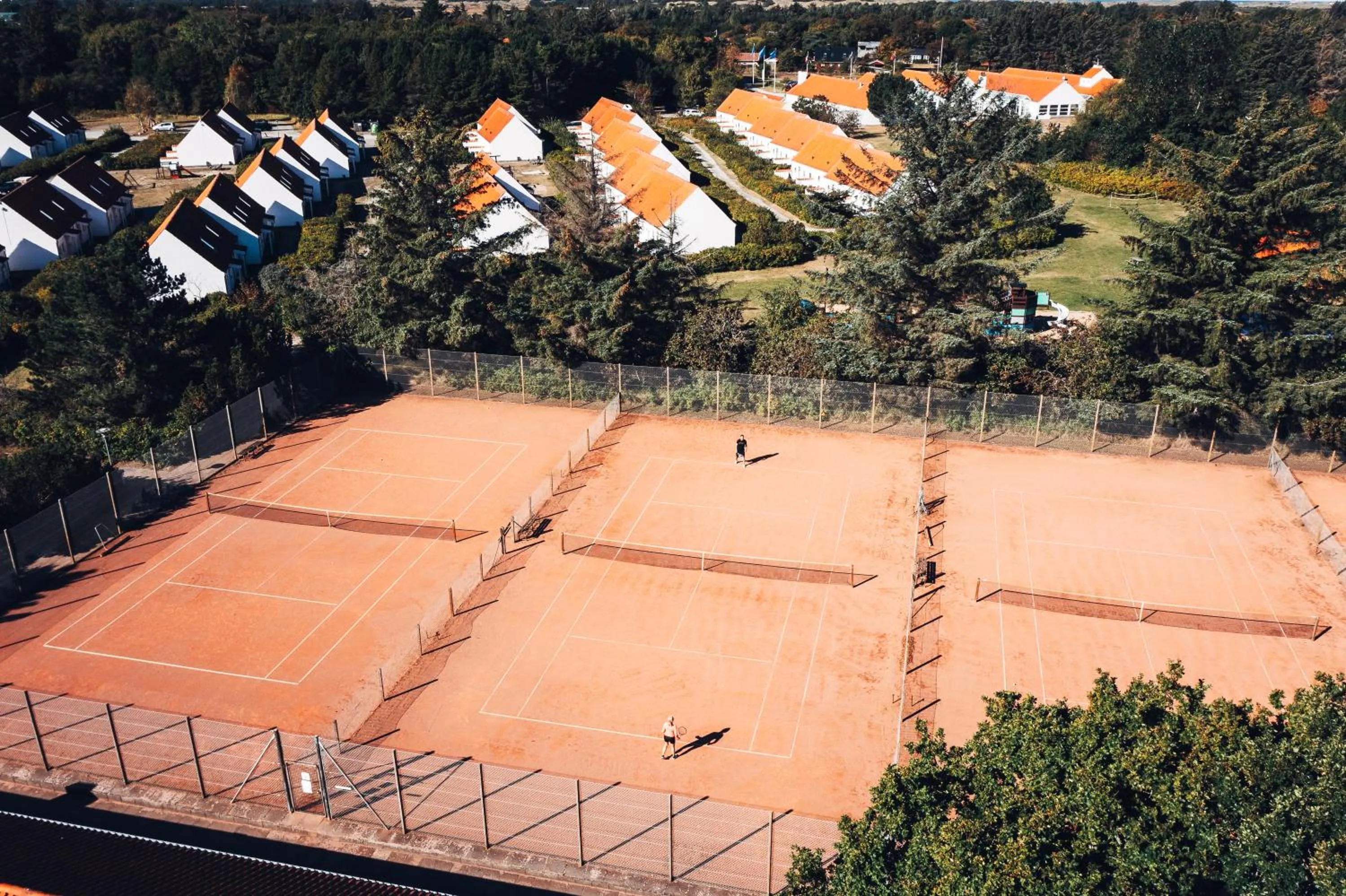 Tennis court in Skagen Strand Holiday Center