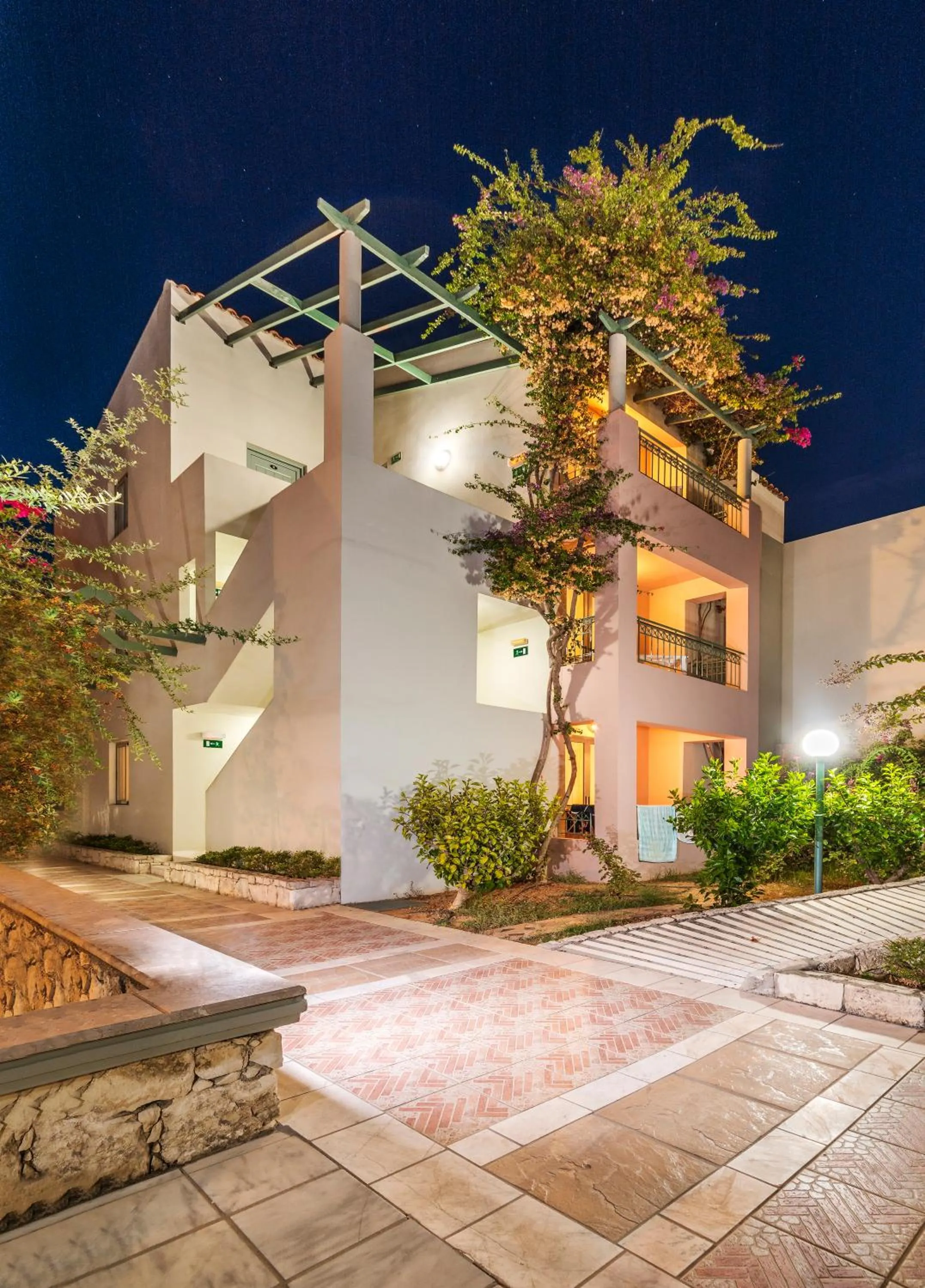 Property building in Lotus Hotel Apartments